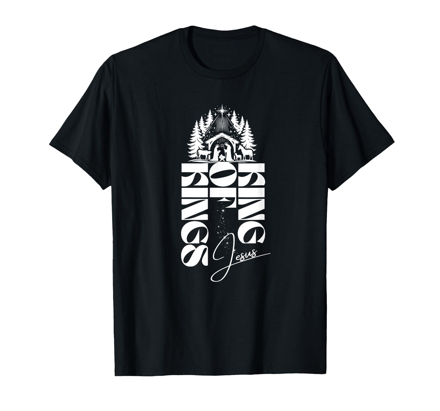 Nativity Jesus King of Kings Christmas T-Shirt