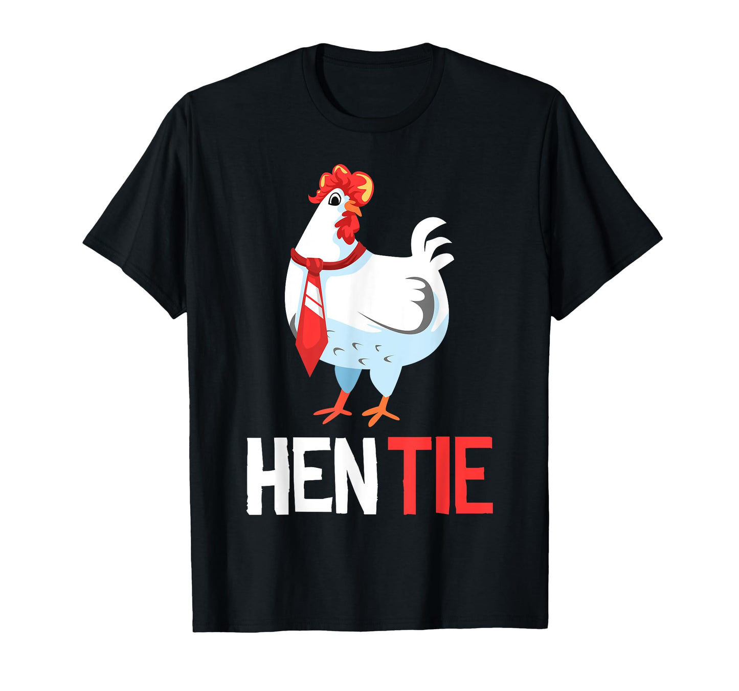 Funny Hen Tie Gift For Men Women Chicken Japanese Anime T-Shirt