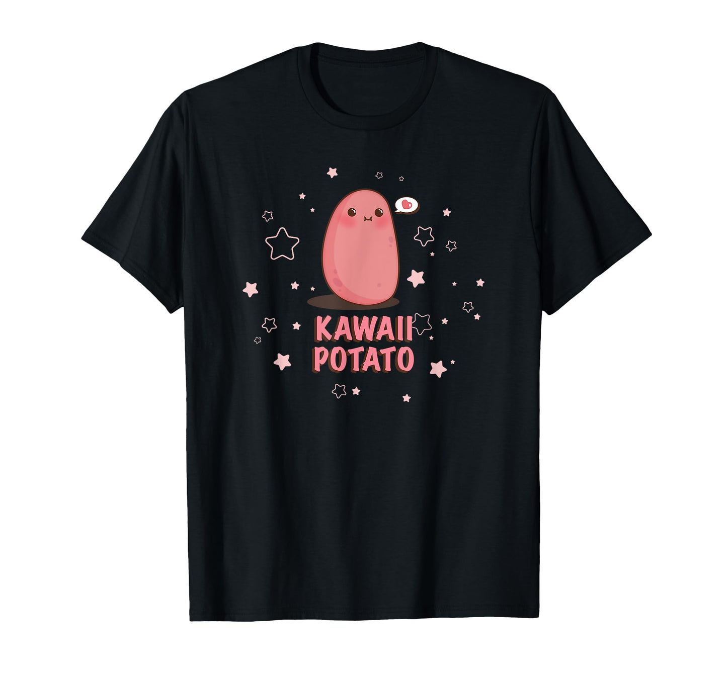 Kawaii Potato Cute Star T-shirt T-Shirt