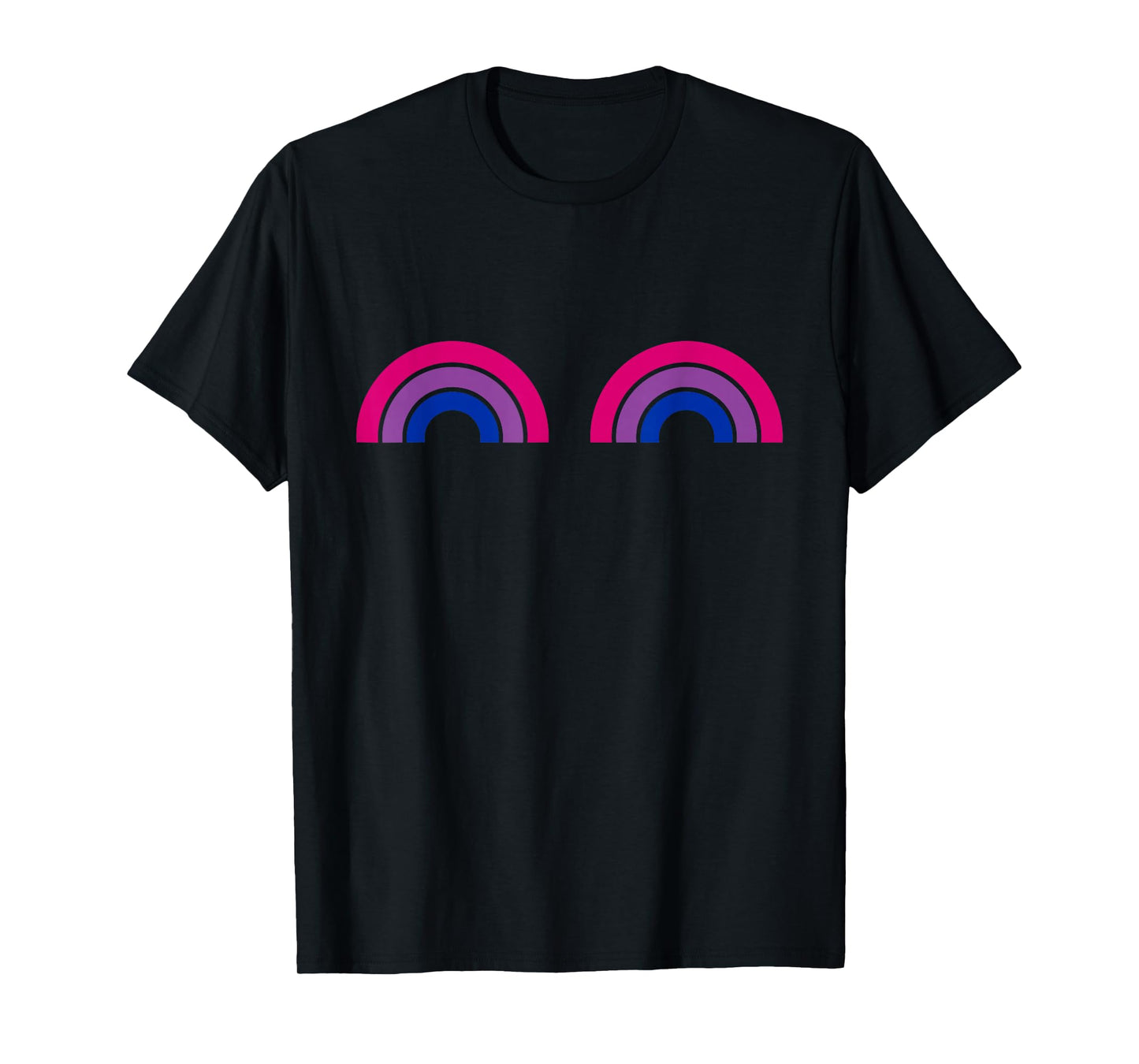 Bisexual Rainbow Boobs - Funny Bi Pride - LGBT Pride T-Shirt