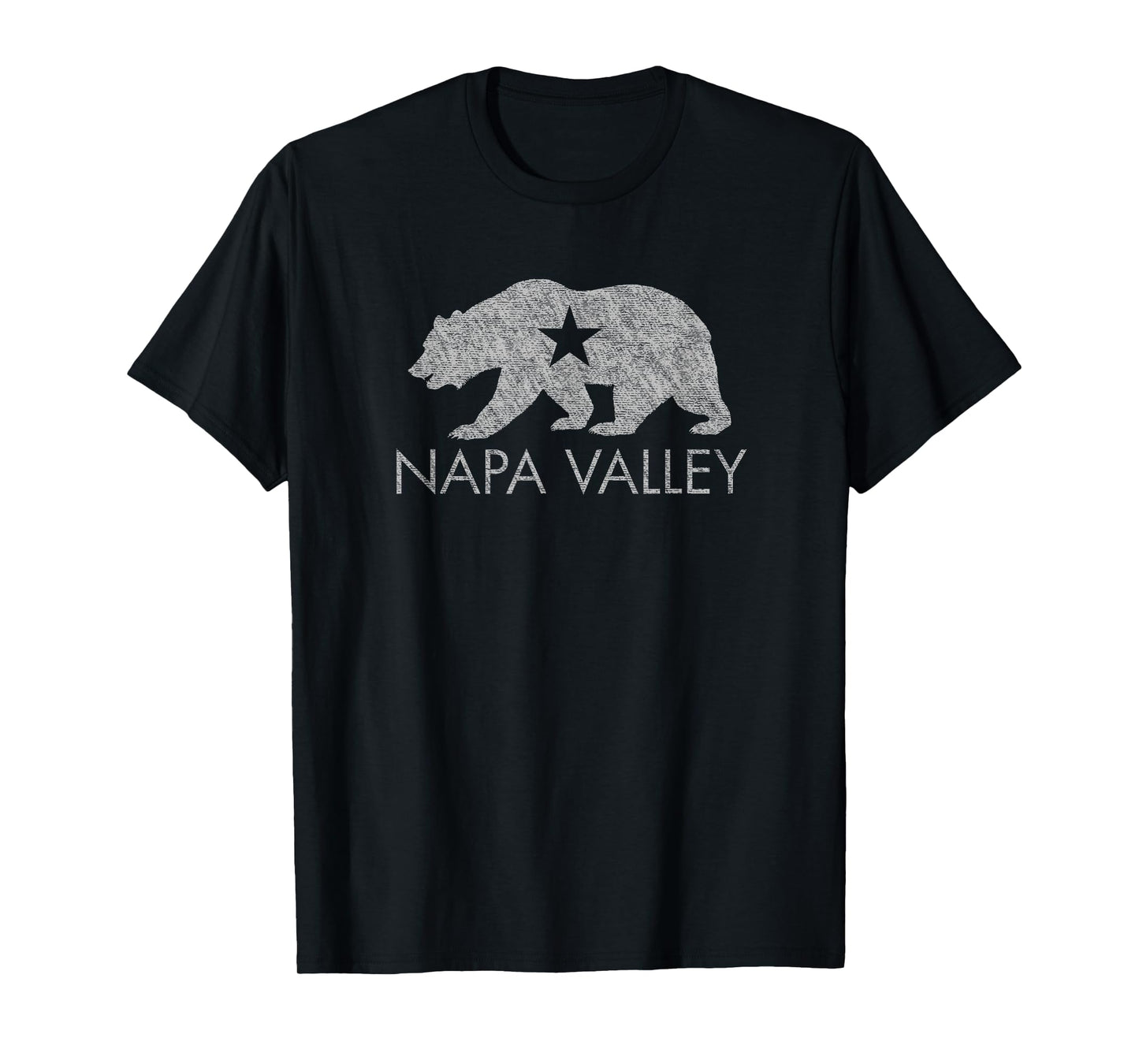 Napa Valley Shirt- Distressed California Flag Design T-Shirt