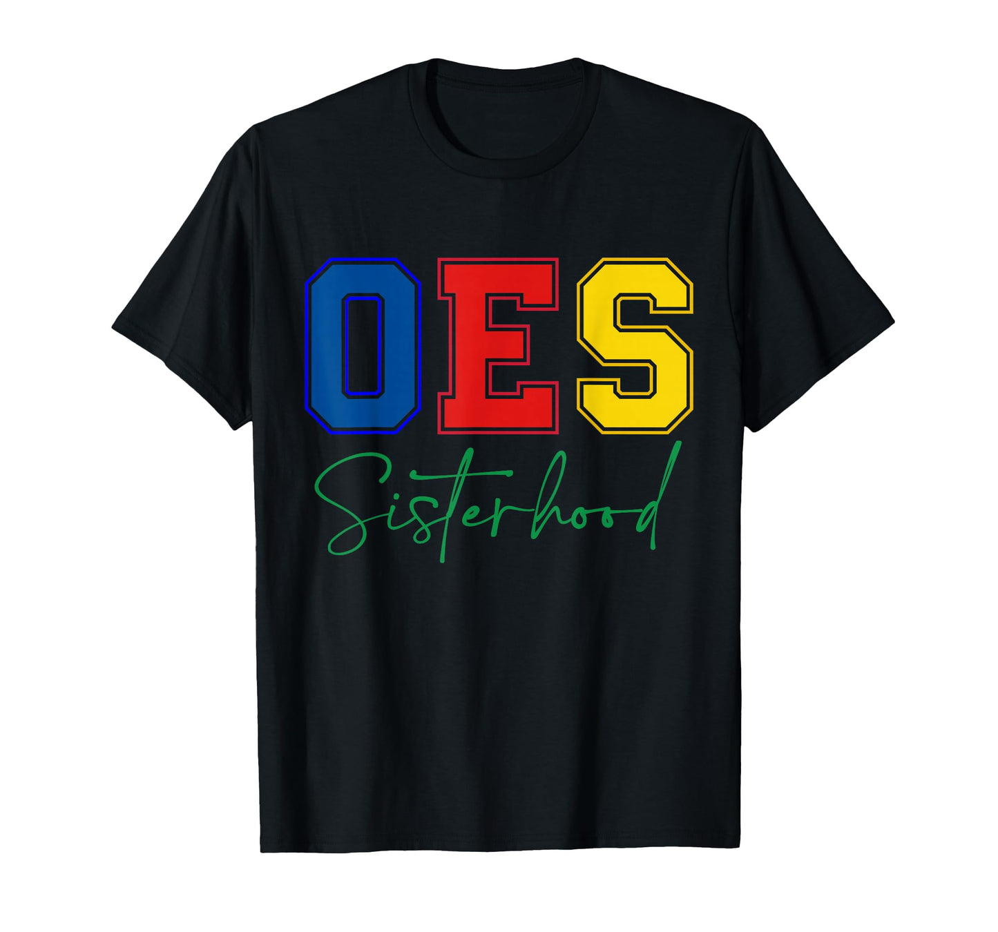 OES Sisterhood Order of The Eastern Star Colors Christmas T-Shirt