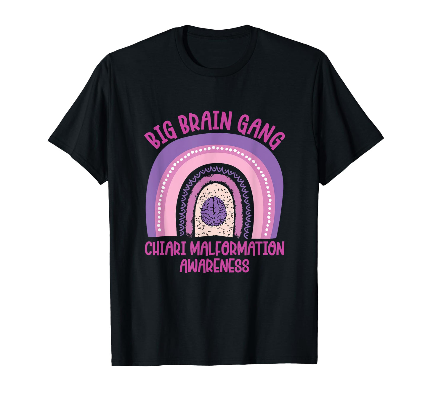 big brain gang Arnold Chiari Malformation awareness T-Shirt