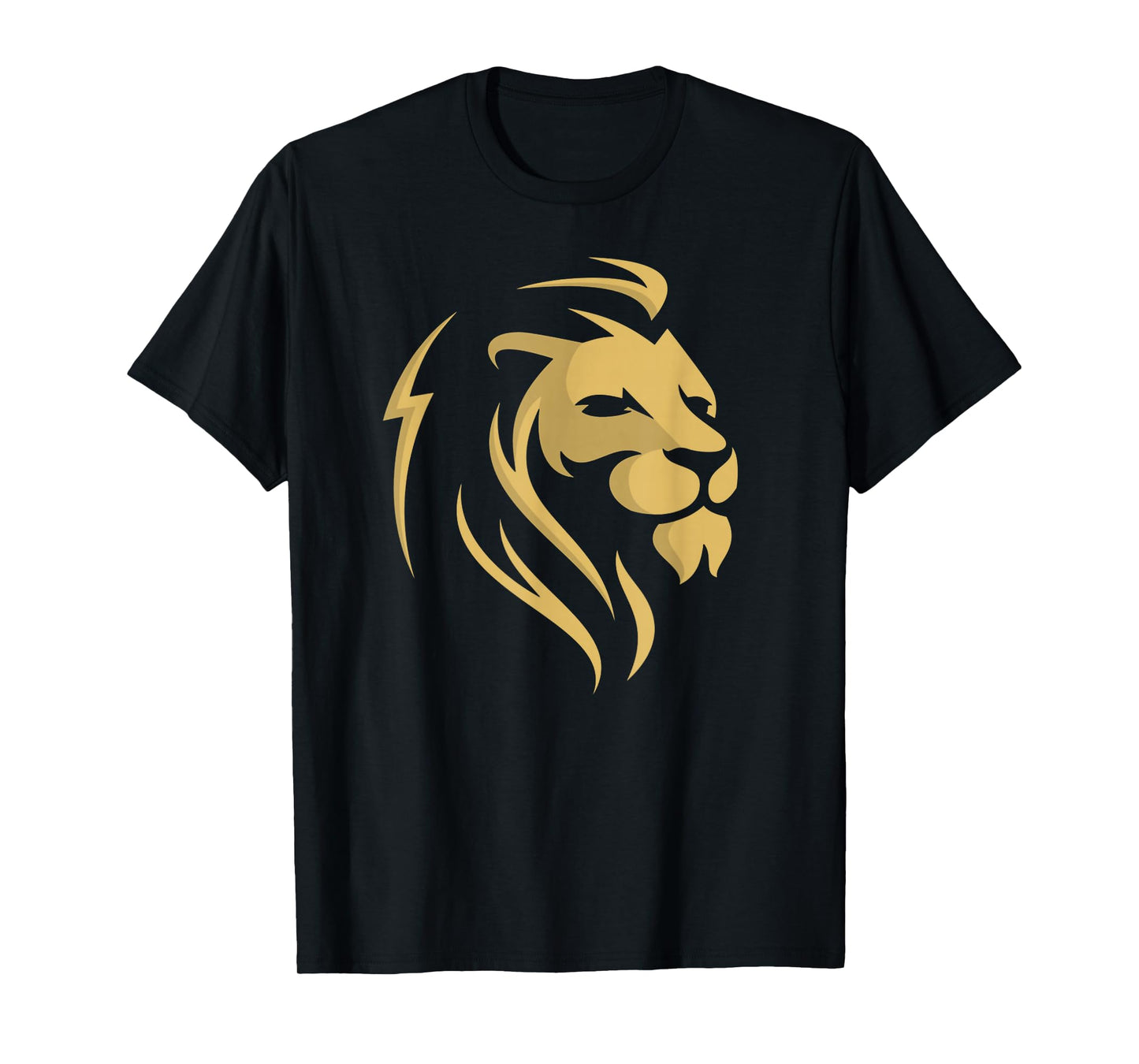 Gold Lion Head Logo for Boy Girl Kids T-Shirt