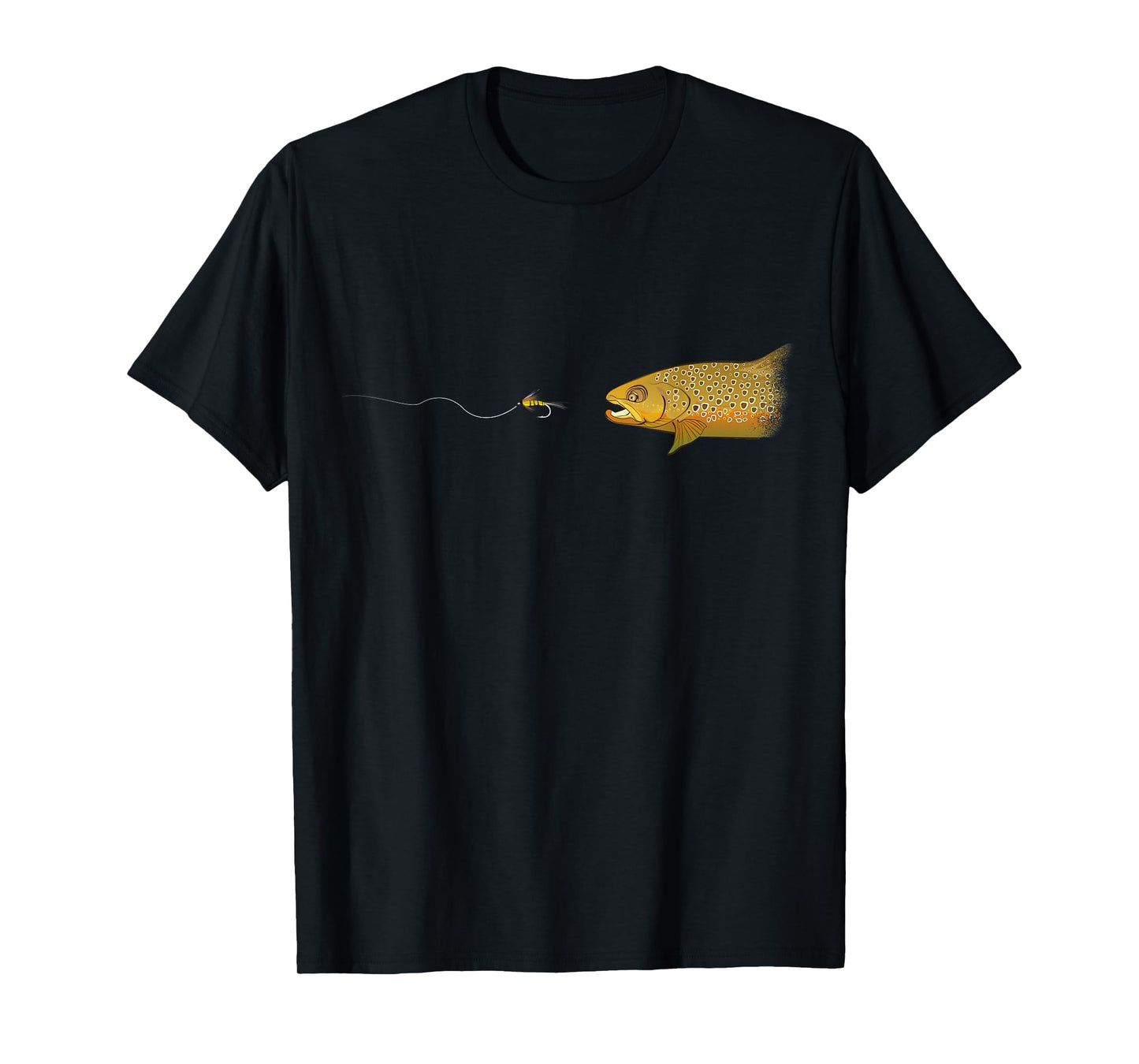 Fly Fishing Brown Trout Dry Fly Tying Fisherman T-Shirt