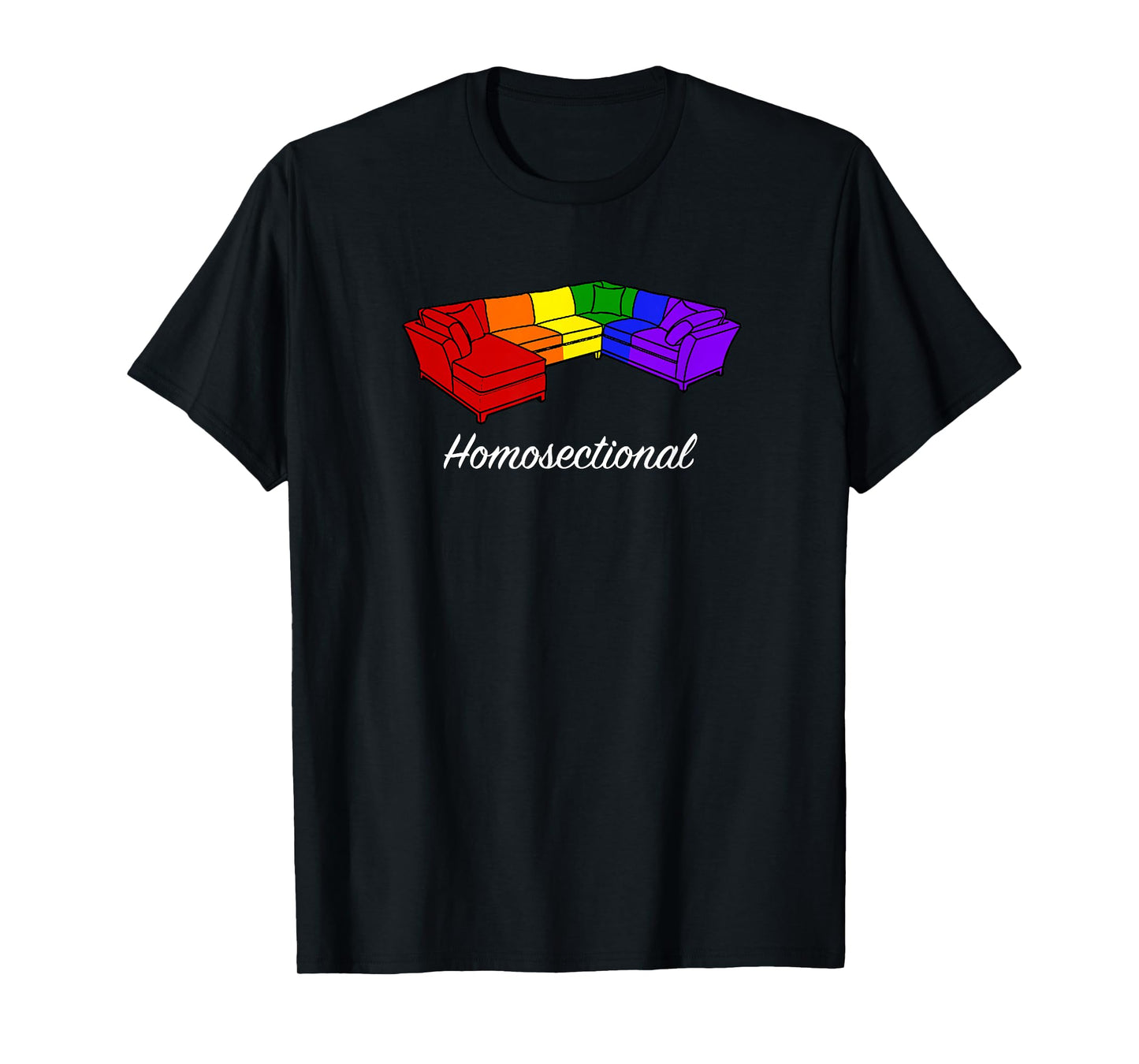 Homosectional - Gay Pride - Rainbow - Funny t-shirt T-Shirt