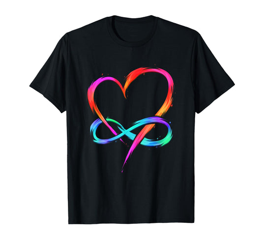 Polyamory - Infinity Heart - Polyamorie Love Heart Artwork T-Shirt