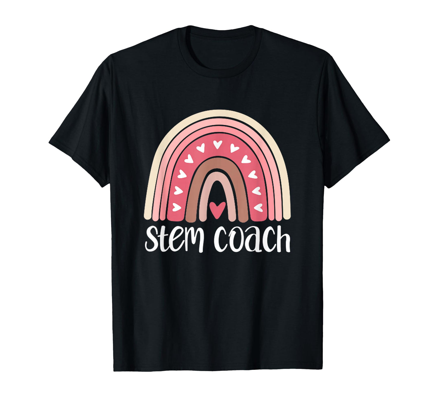 STEM Coach Rainbow Science Technology Engineering Math Teach T-Shirt