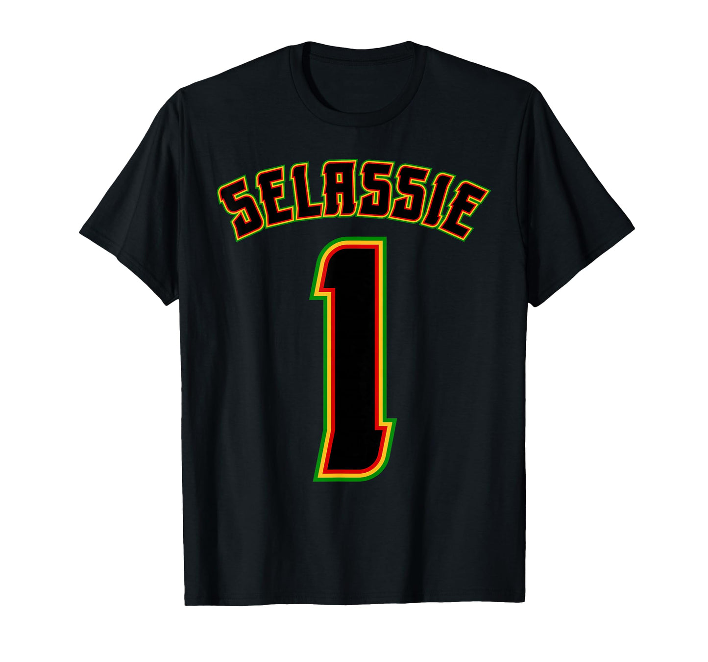 Haile Selassie 1st Jersey Jah Ras Tafari Roots Reggae Rasta T-Shirt