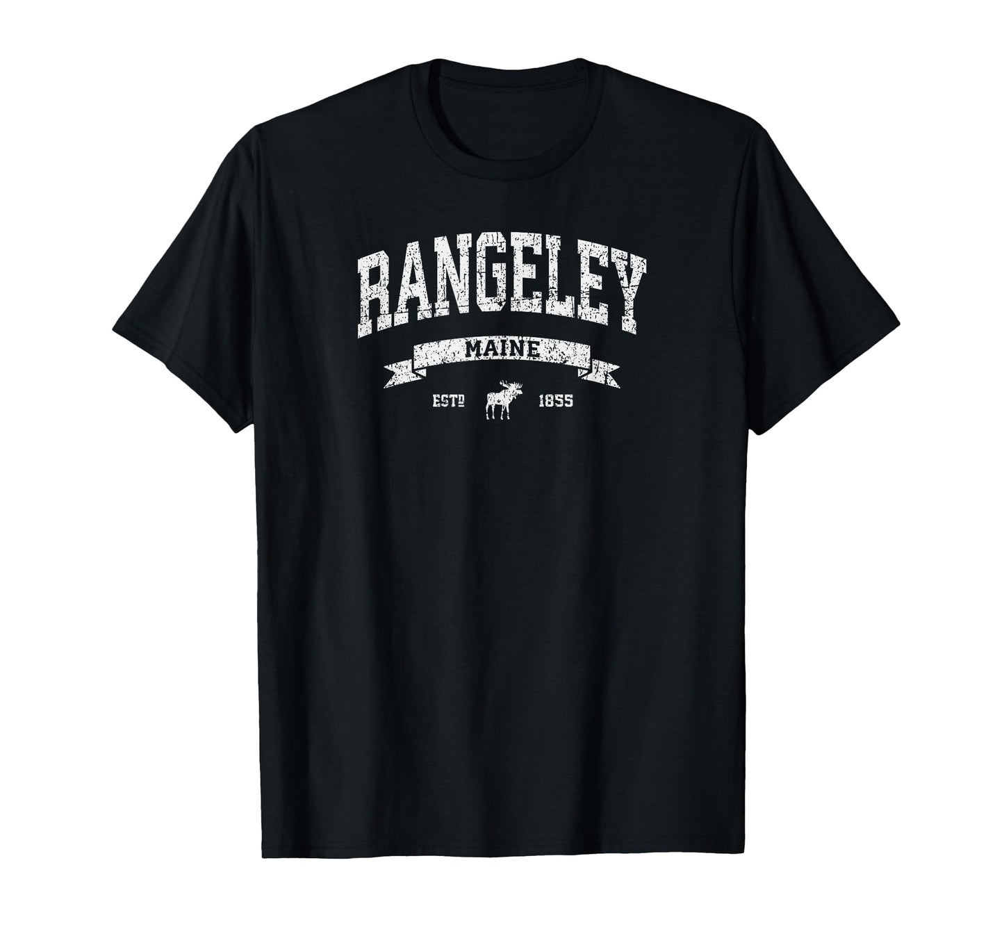 Rangeley Maine ME T-Shirt Distressed Vintage Tee 207 T-Shirt