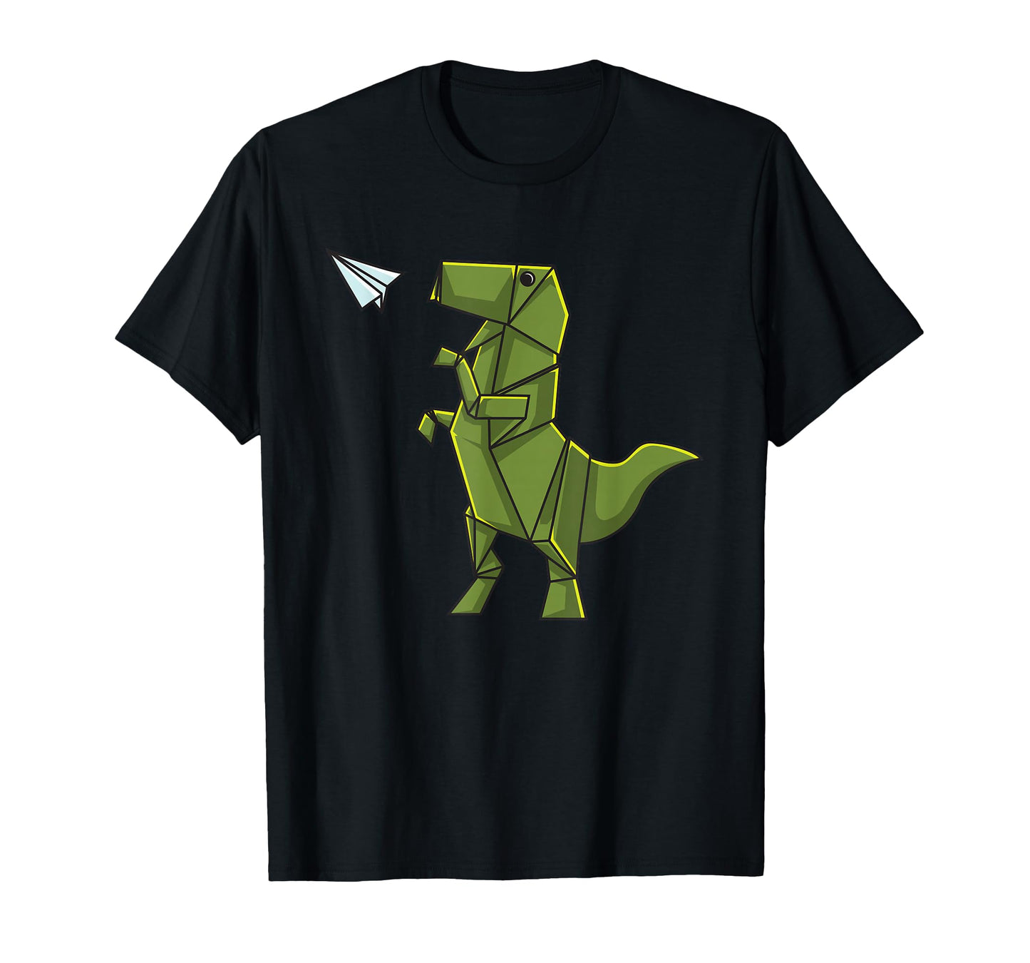 Origami Dinosaur Shirt - Origami T-Rex Flying Paper Airplane T-Shirt