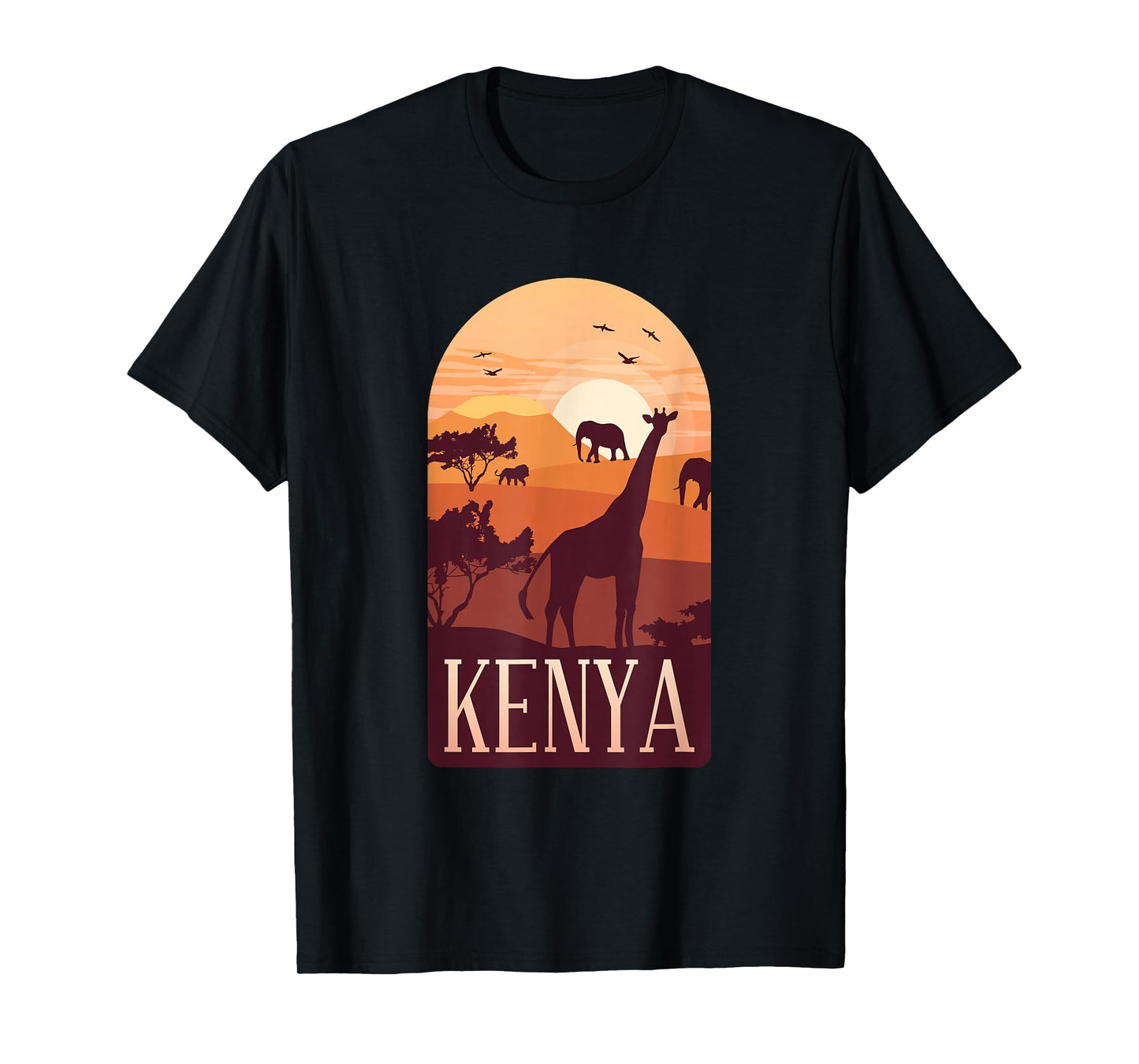 Kenya Love of Wilderness African Life Safari in Kenya Retro T-Shirt