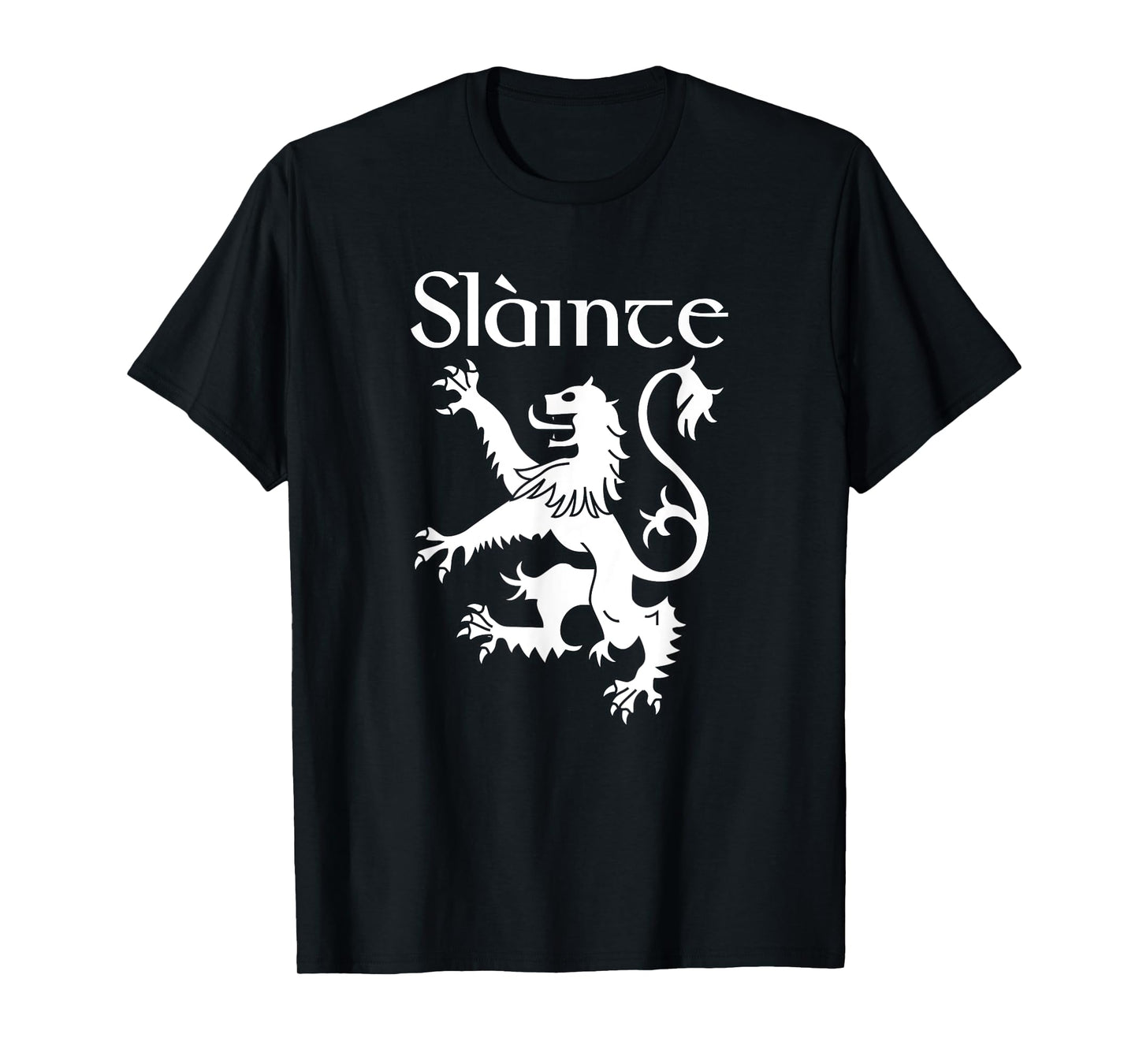 Slainte Cheers In Scots Gaelic Shirt Scottish Lion Rampant T-Shirt