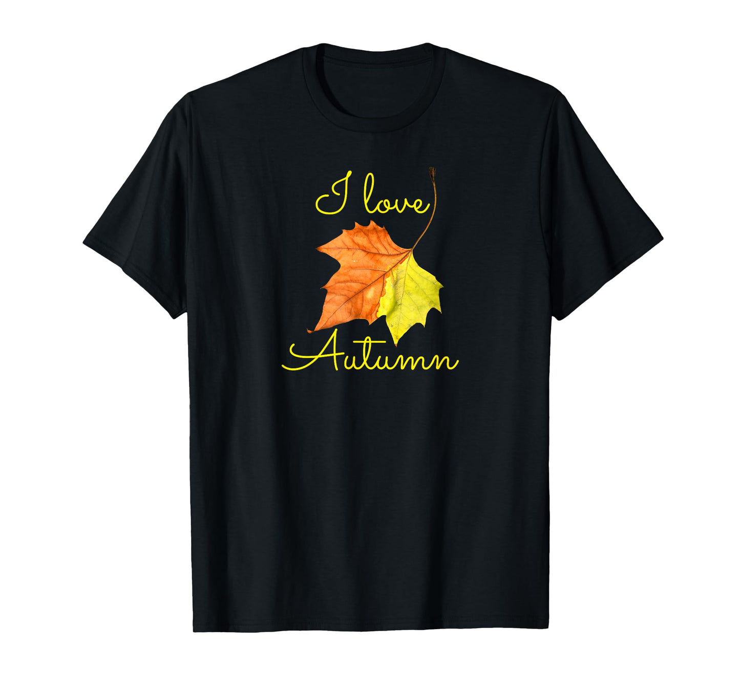 Fall Leaf T-Shirt, I Love Autumn Tee, Autumn Lovers Shirt T-Shirt