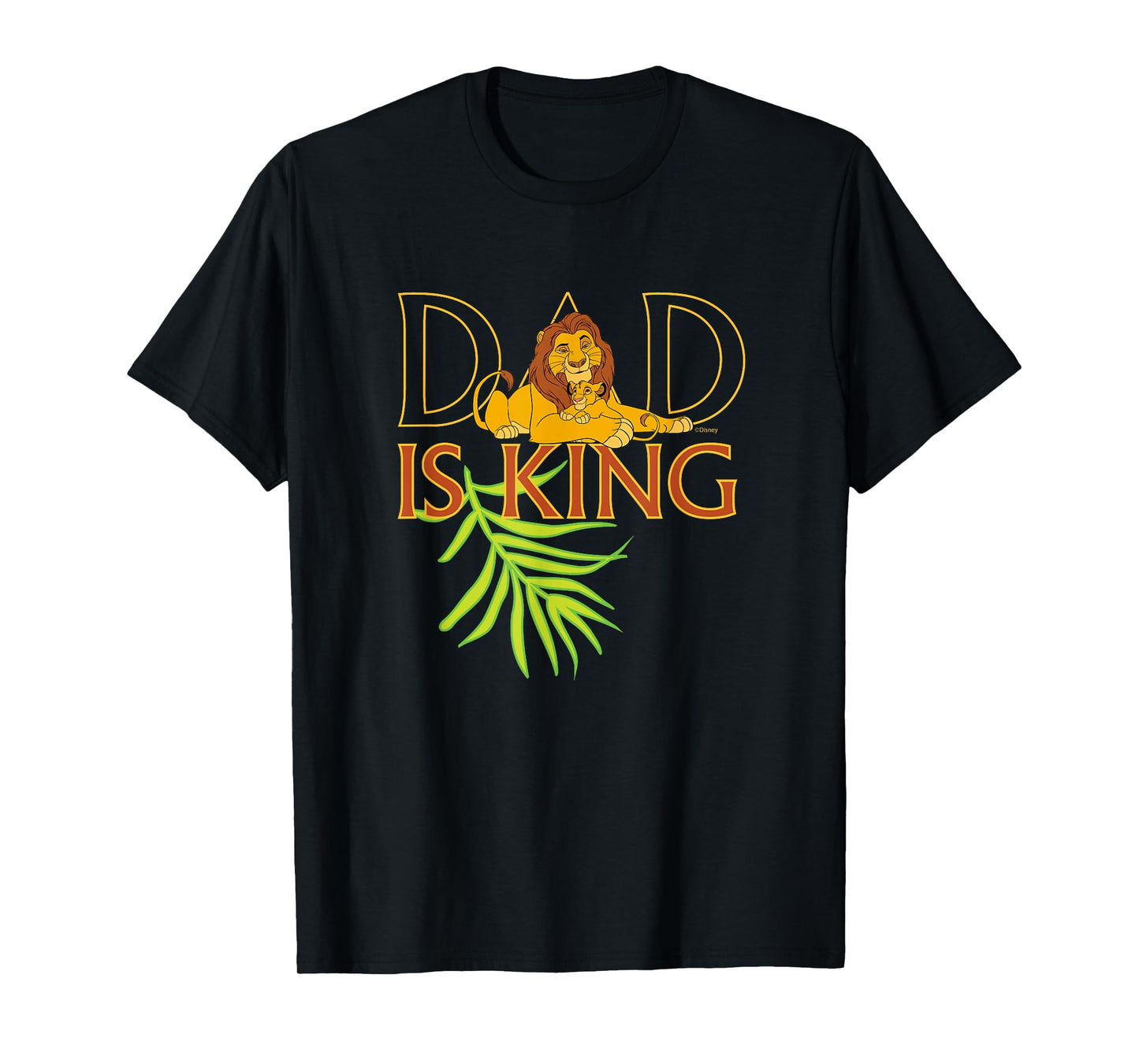 Disney The Lion King Dad is King Mufasa & Simba Father's Day T-Shirt