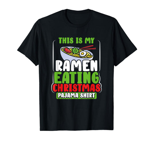 Kids Christmas Ramen Pajamas Gift Girls Boys Women Pajama T-Shirt