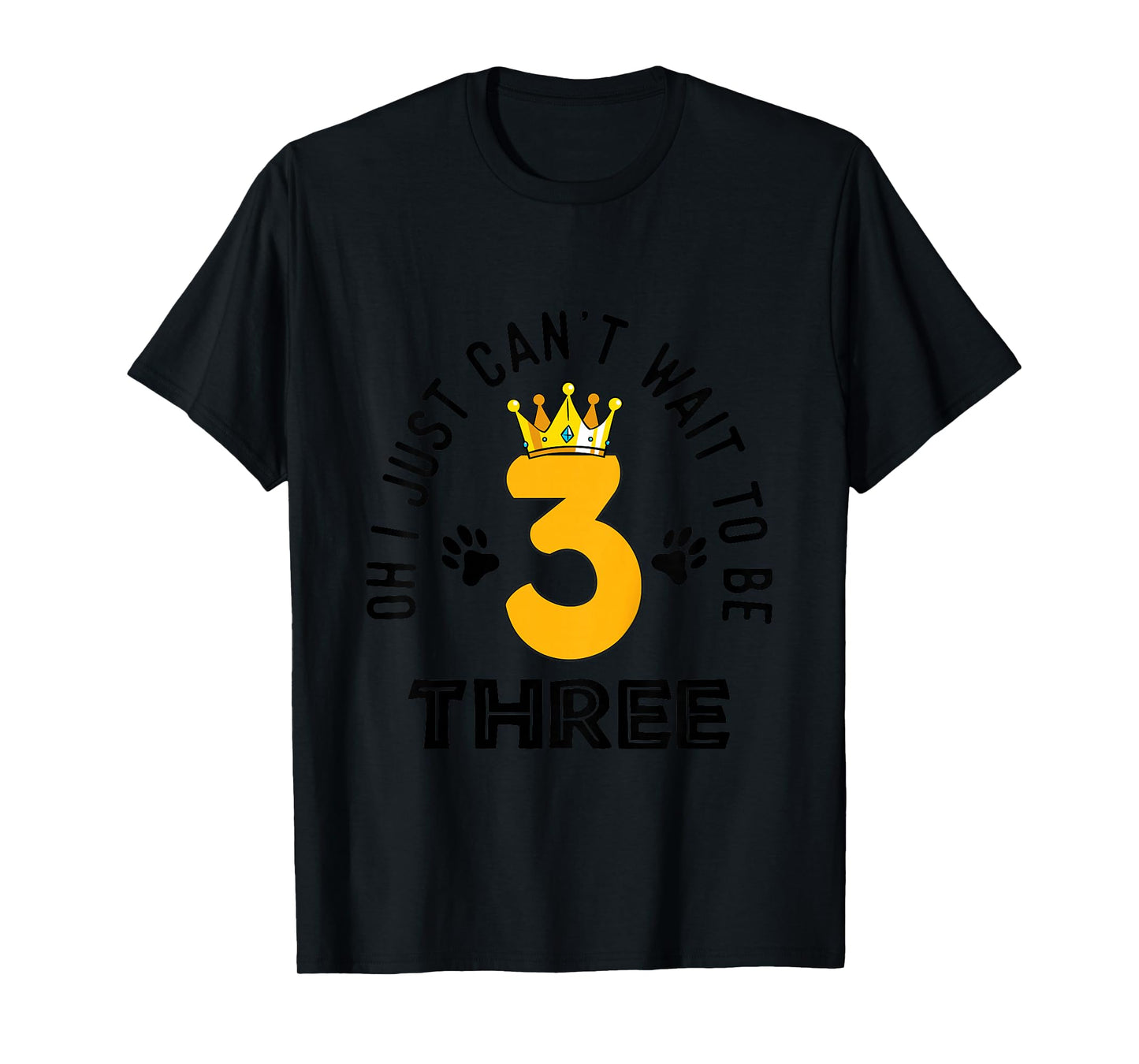 Just Can't Wait To Be Three Kids 3 Year Old Lion Birthday T-Shirt