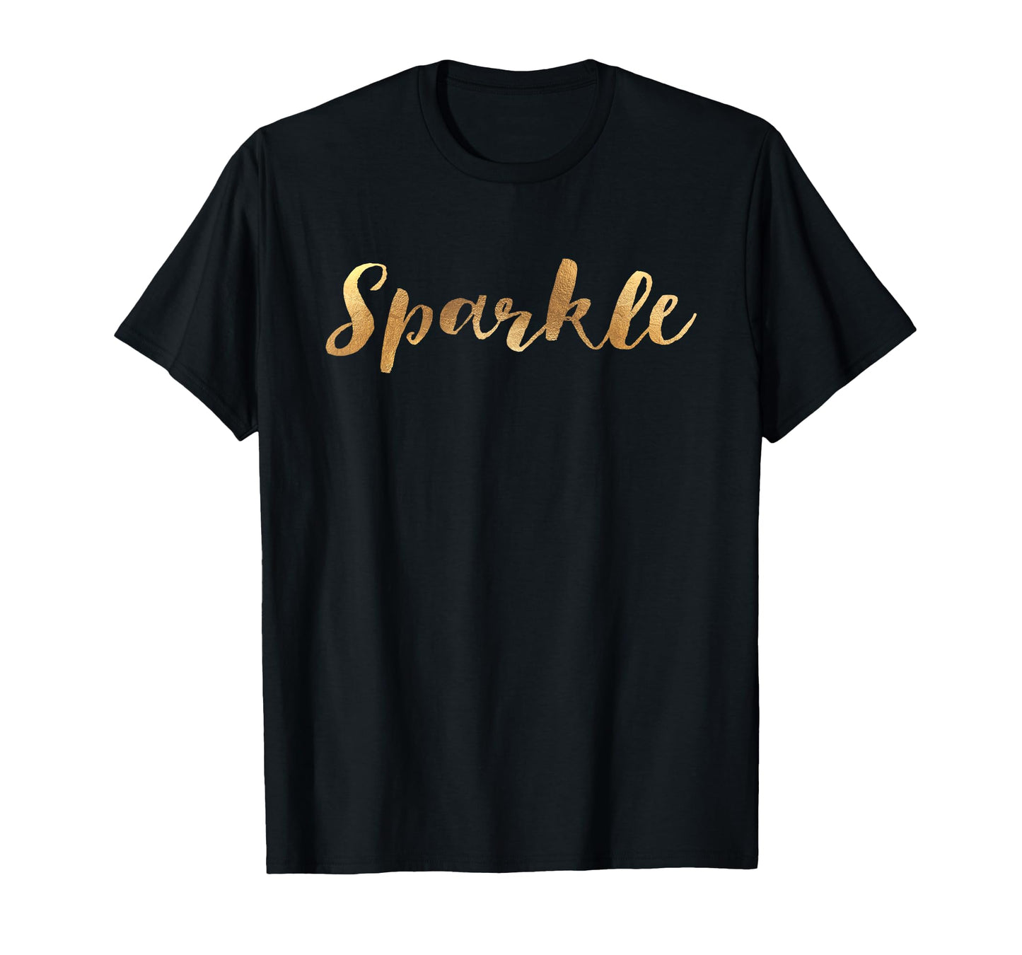 Sparkle in Gold-colored lettering - Scandi T-Shirt