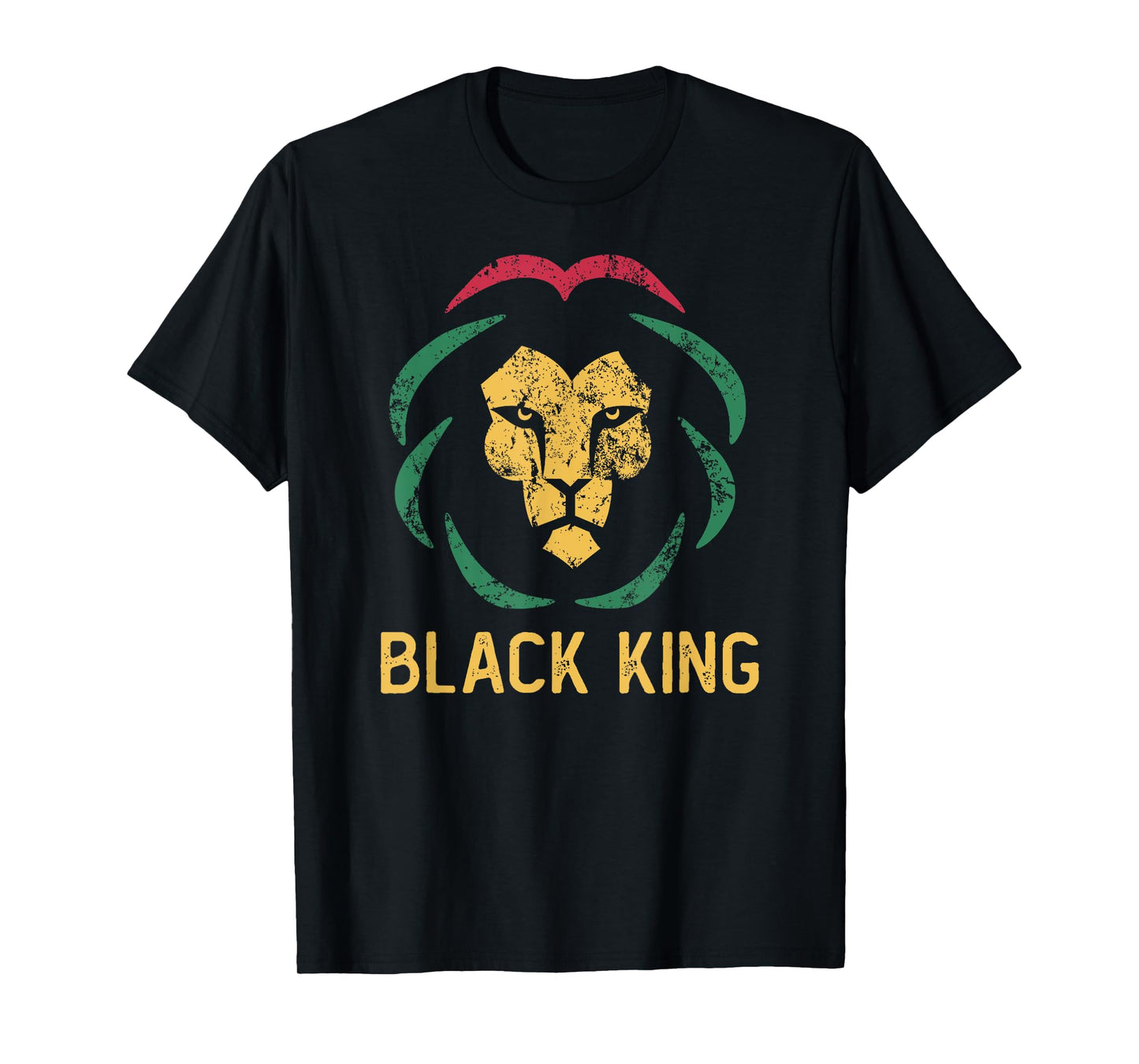 Black King Lion Black History Month Men & Juneteenth Boys T-Shirt