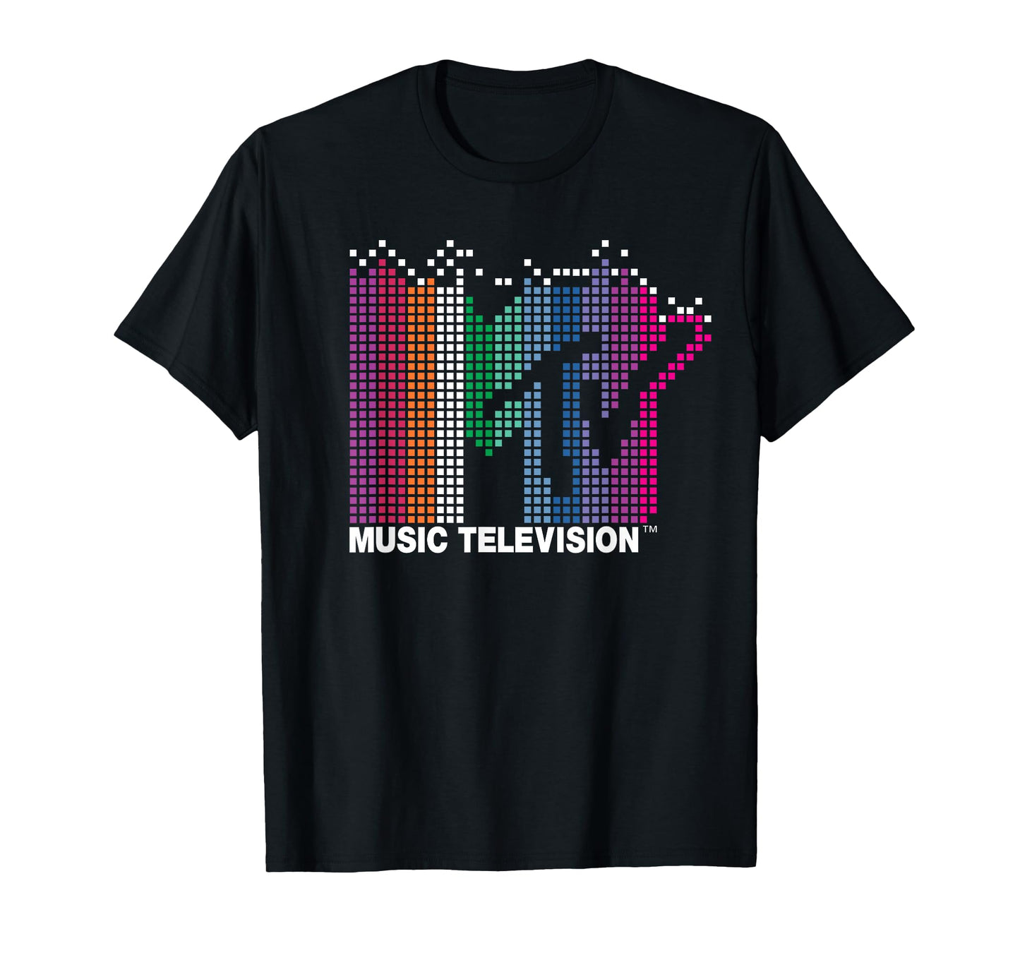 MTV - Rainbow Pixel Logo T-Shirt