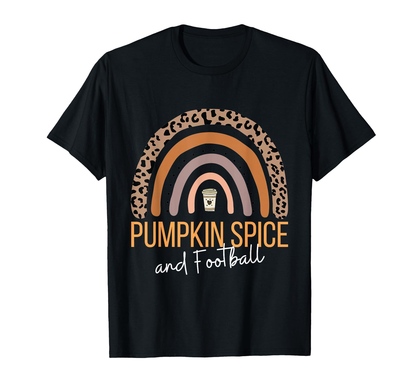 Pumpkin Spice and Football Boho Fall Tee For Women T-Shirt