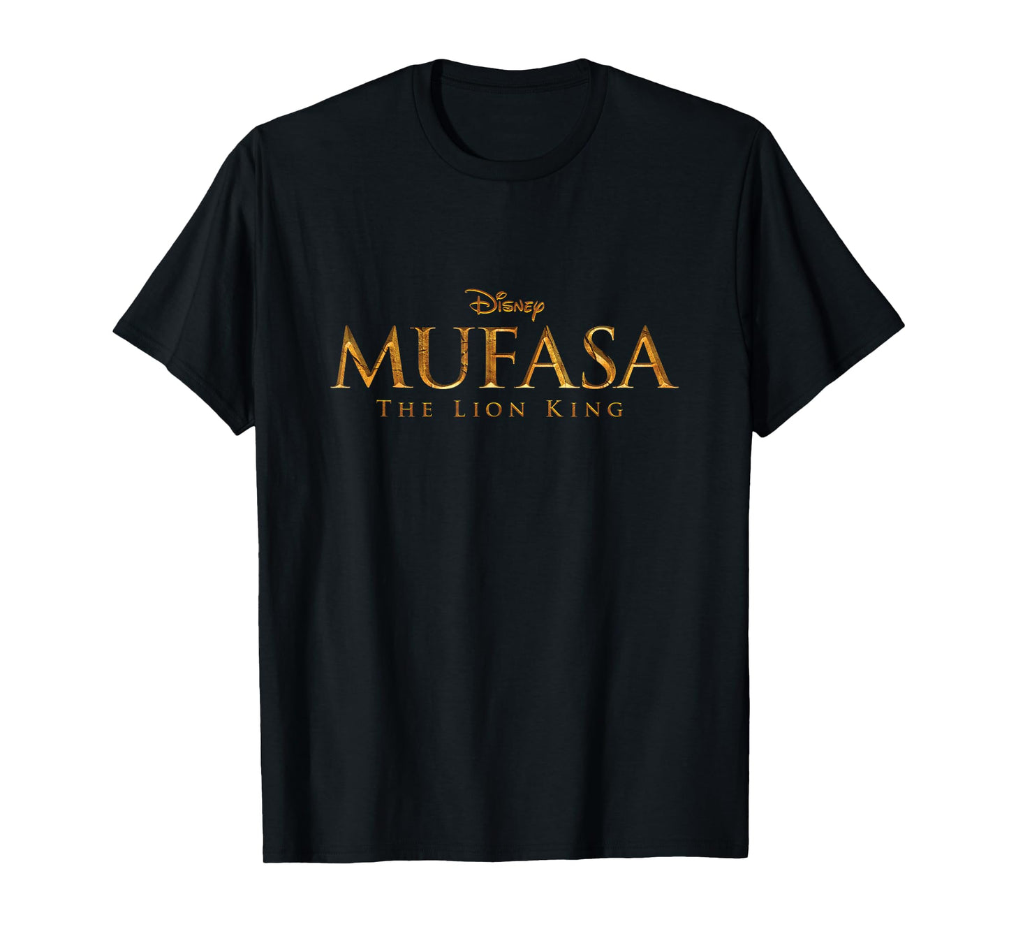Disney Mufasa: The Lion King Golden Title Logo T-Shirt
