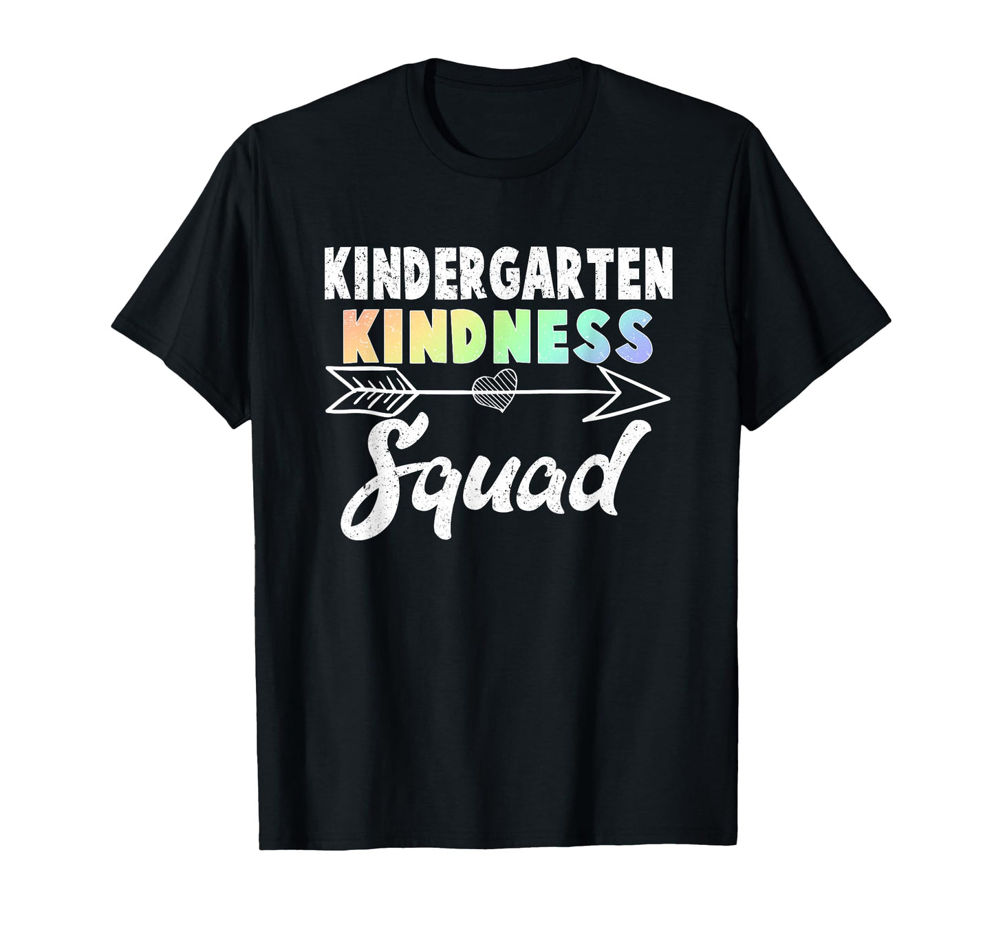 Teacher Team Shirt Kindergarten Kindness Squad Rainbow Gift T-Shirt for Men Women Kids