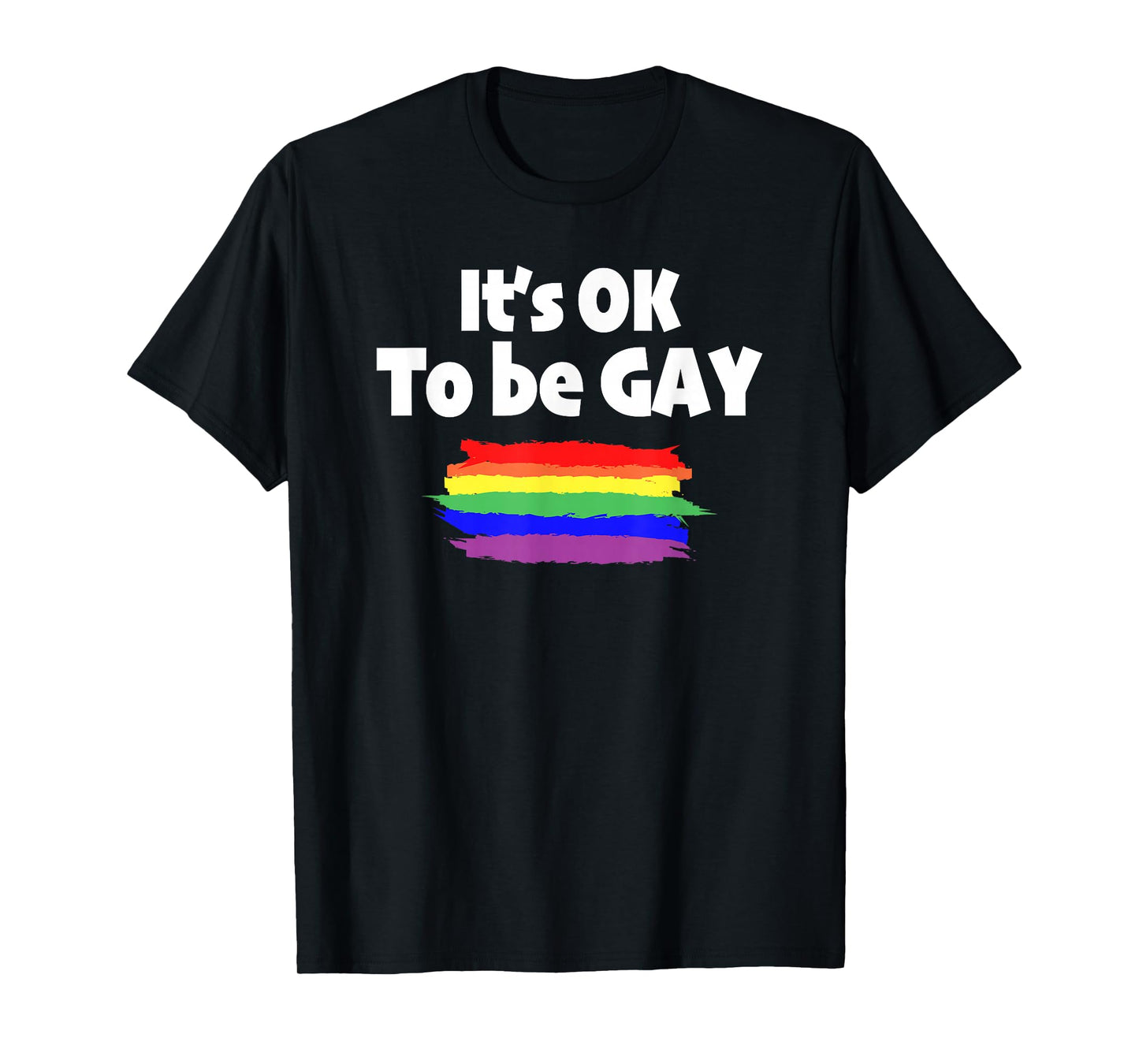 Gay Pride LGBT It's OK to be Gay Love Novelty T Shirt T-Shirt