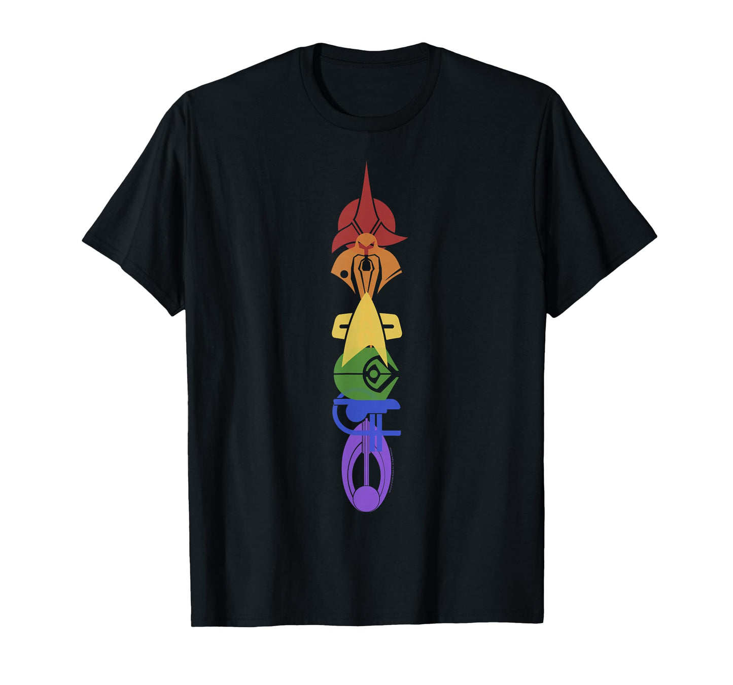 Star Trek: Deep Space Nine United Rainbow Symbol Stack T-Shirt