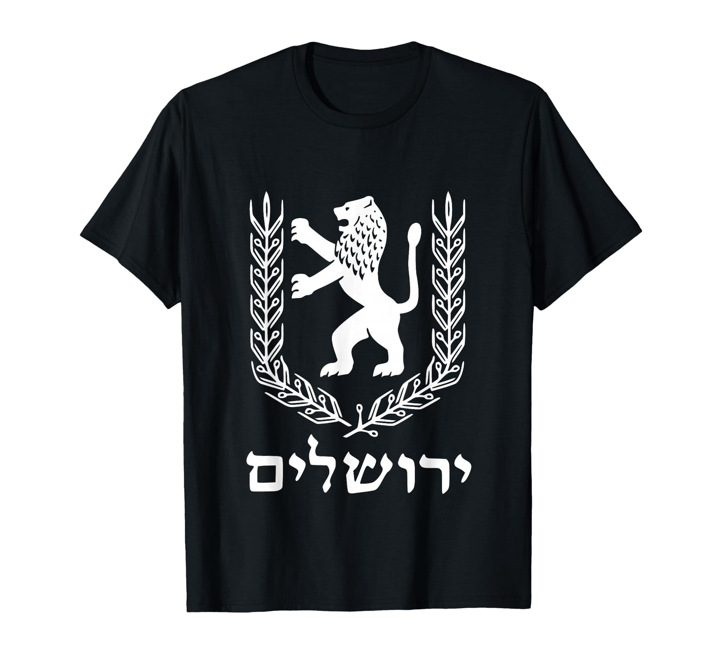 Lion Of Judah Jewish Pride Israel Flag Jerusalem Hebrew Tee T-Shirt