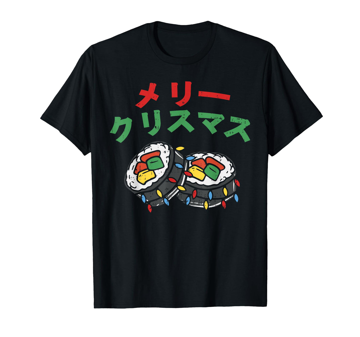 Merry Christmas Japanese Shirt Japan Sushi Meri Kurisumasu T-Shirt