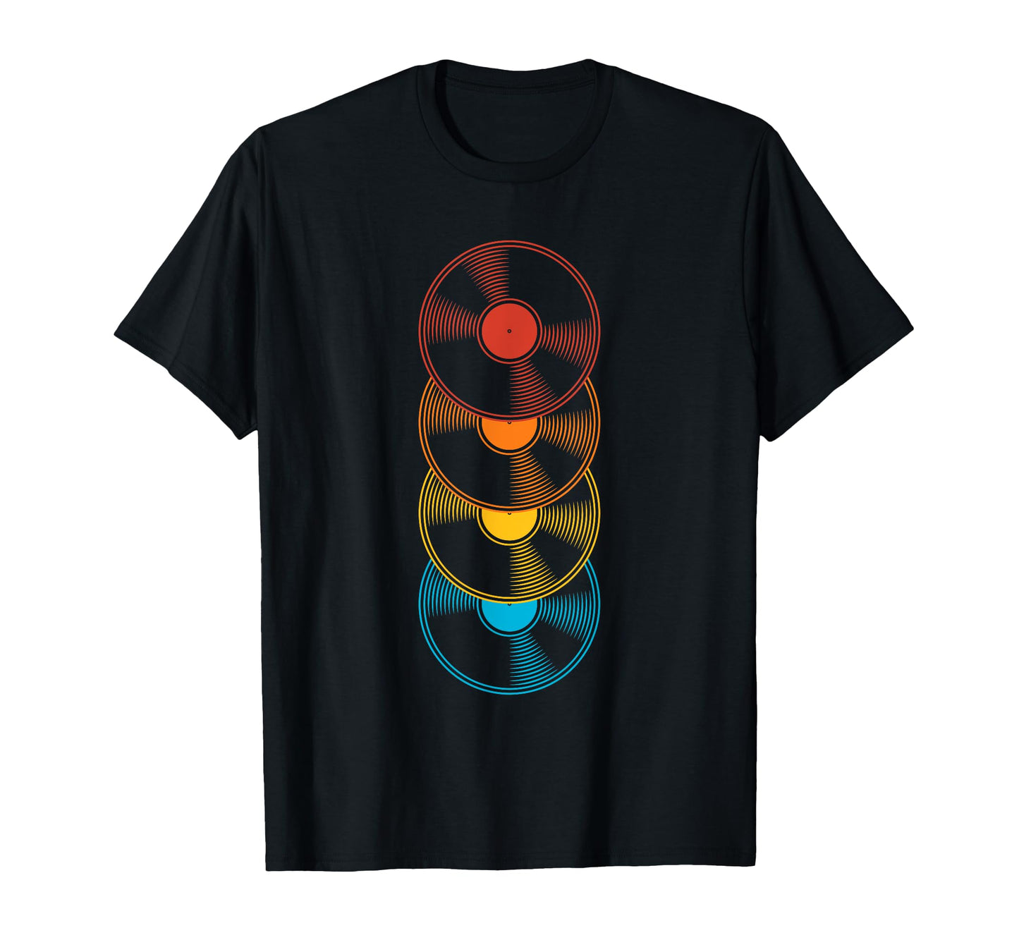 Rainbow Vinyl Record Music T-Shirt
