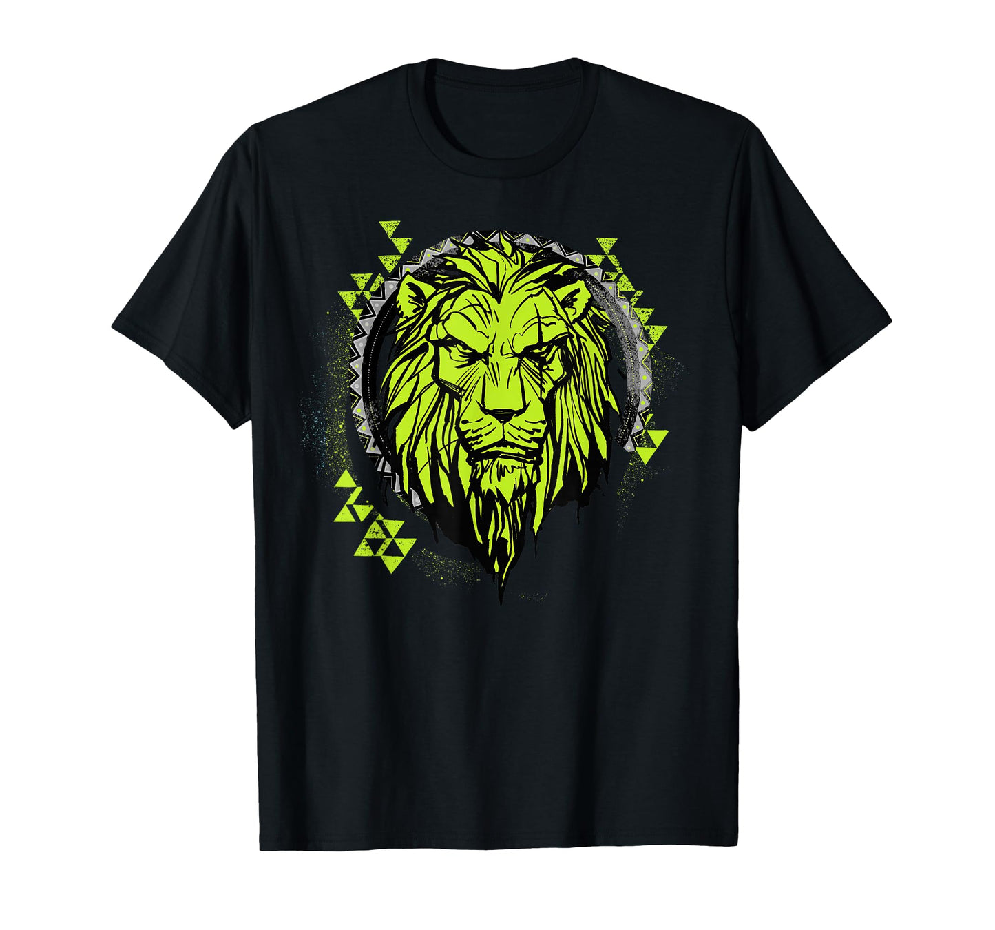 Disney The Lion King Live Action Scar Geometric Circle T-Shirt