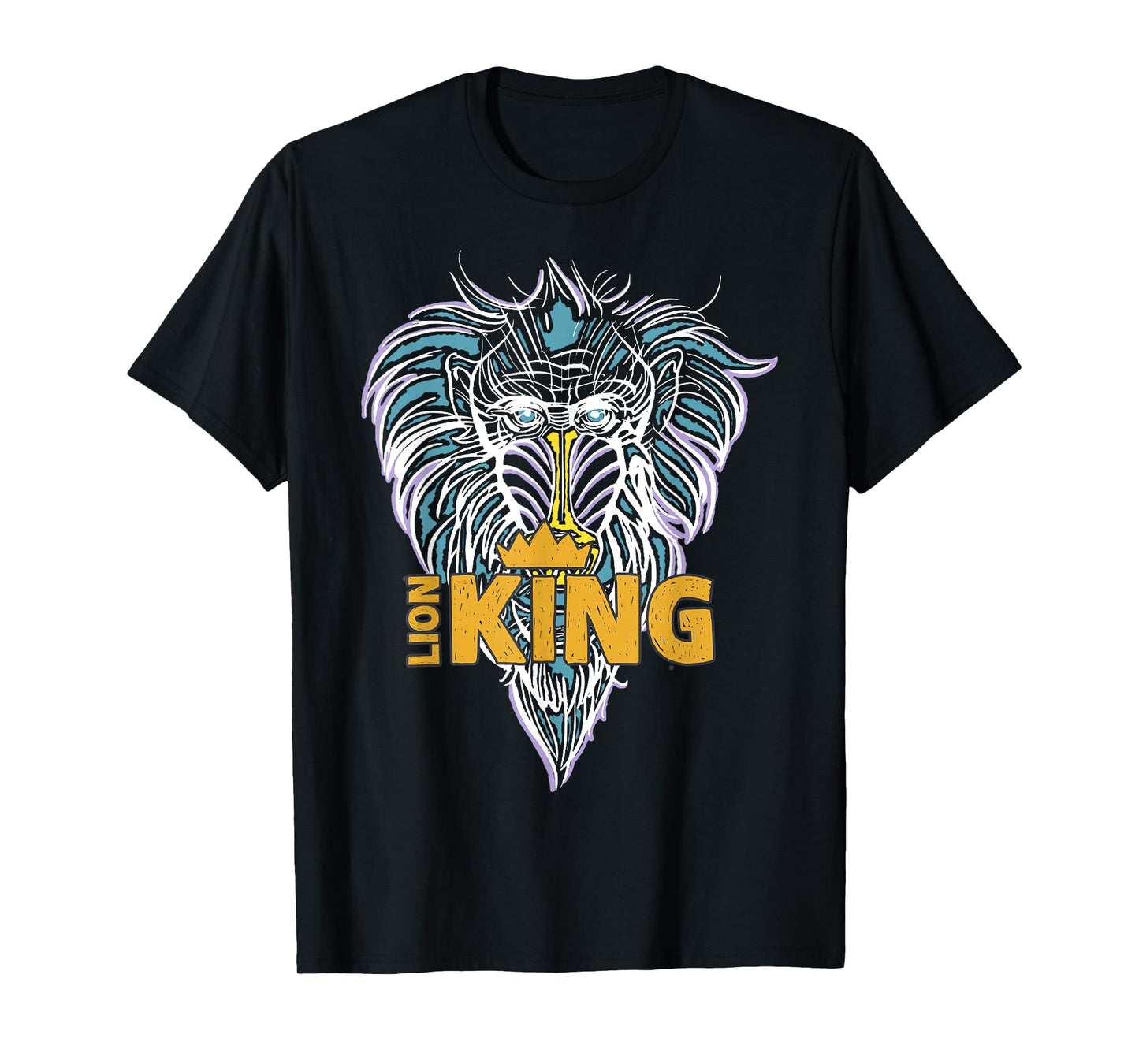 Disney The Lion King Pastel Rafiki Crown Logo T-Shirt