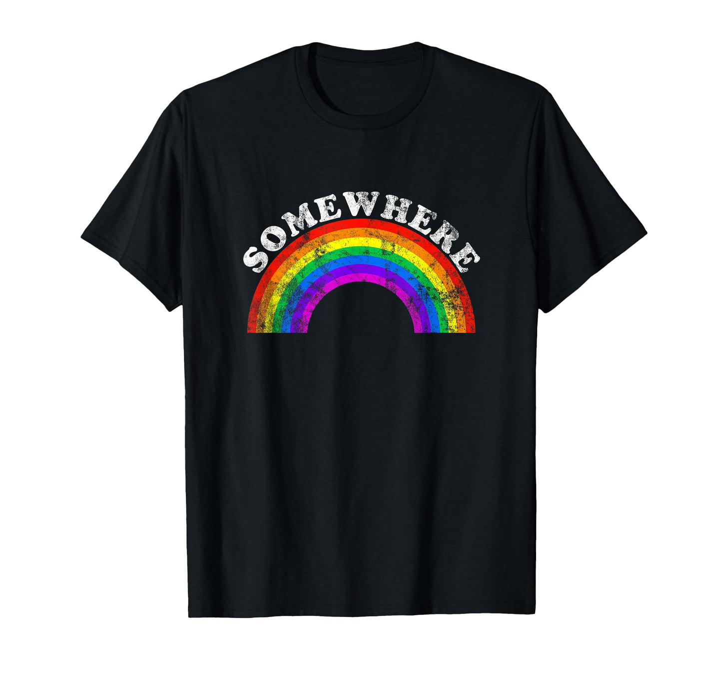 Somewhere Over the Rainbow | Vintage Pride T-Shirt T-Shirt