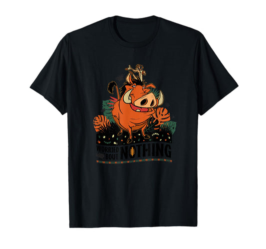Disney The Lion King 30th Timon Pumbaa Worried ‘Bout Nothing T-Shirt