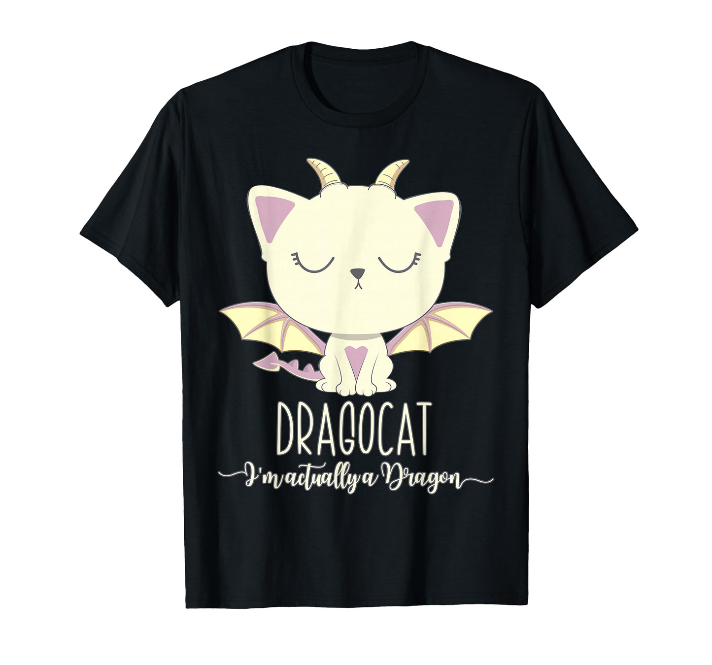 Dragon Cat Shirt Cute Kitten Lover Tee Japanese Monster Gift Men Women Girls Kids T-Shirt