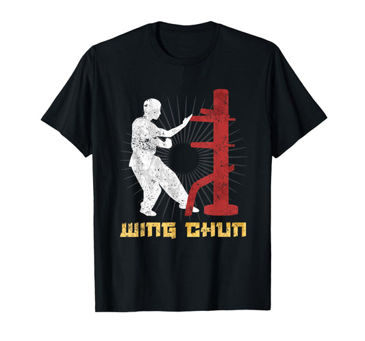 Wing Chun Dummy Chinese Kung Fu Martial Arts Fighter T-Shirt