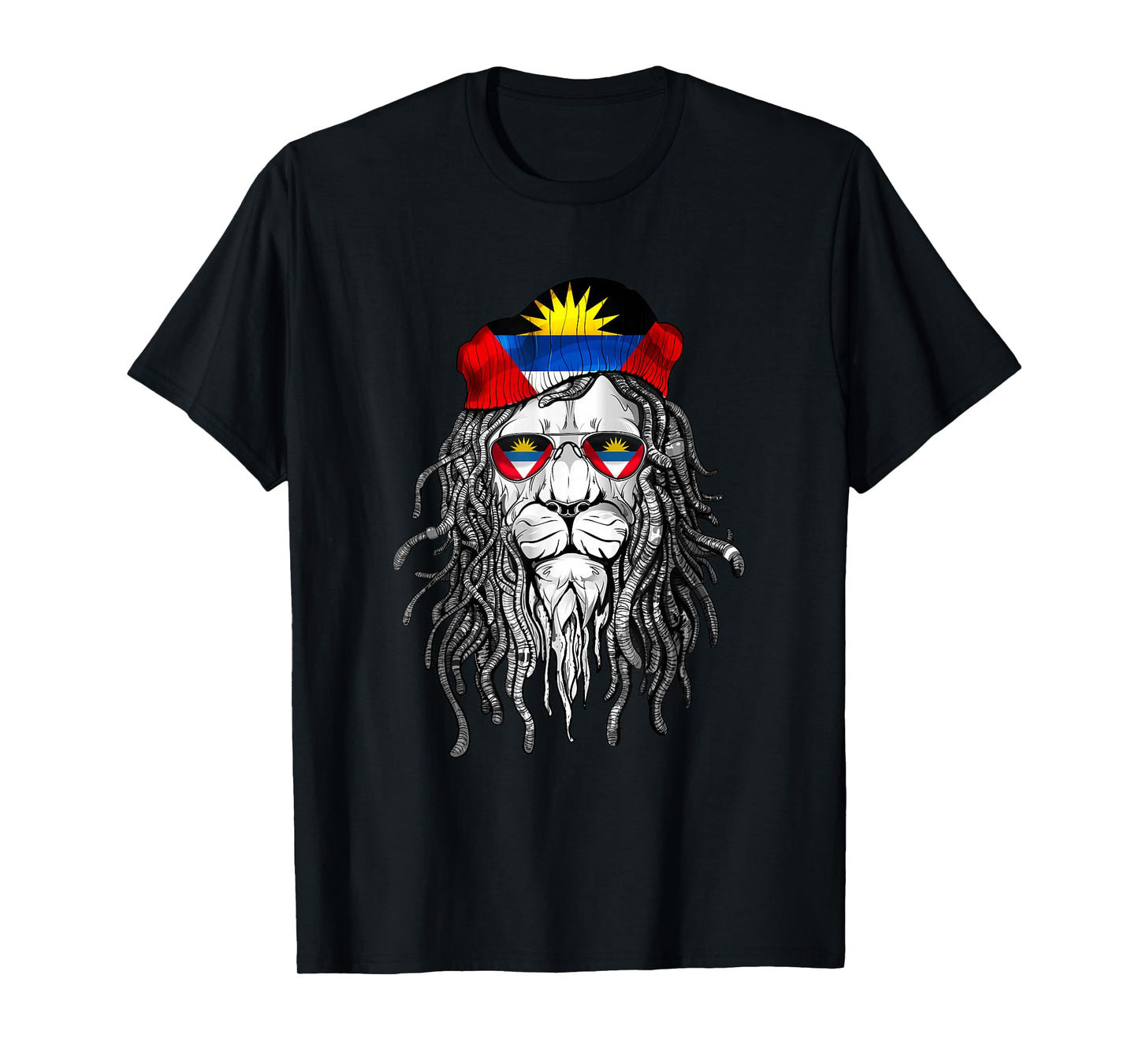 Antigua and Barbuda Tshirt Antigua and Barbuda Flag Lion Tee T-Shirt