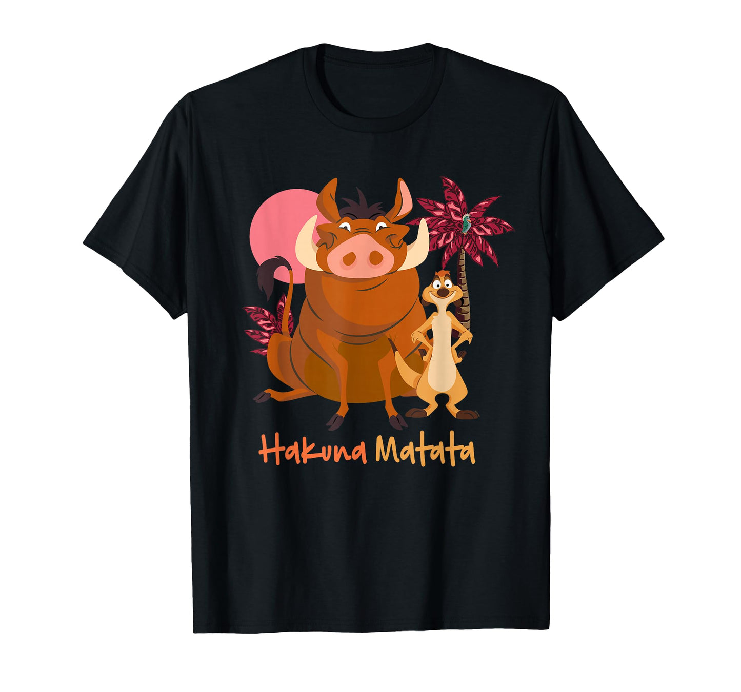 Disney The Lion King Timon & Pumbaa Hakuna Matata Face Front T-Shirt