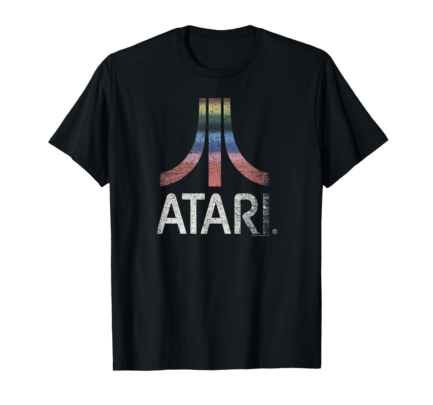 Atari Rainbow Vintage Washed Out Logo T-Shirt