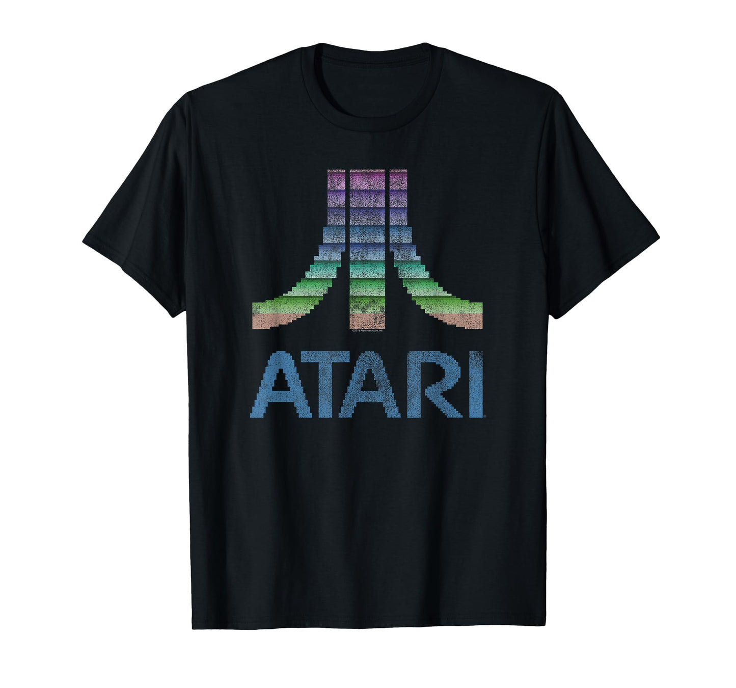 Atari 8-Bit Rainbow Retro Video Game Logo T-Shirt