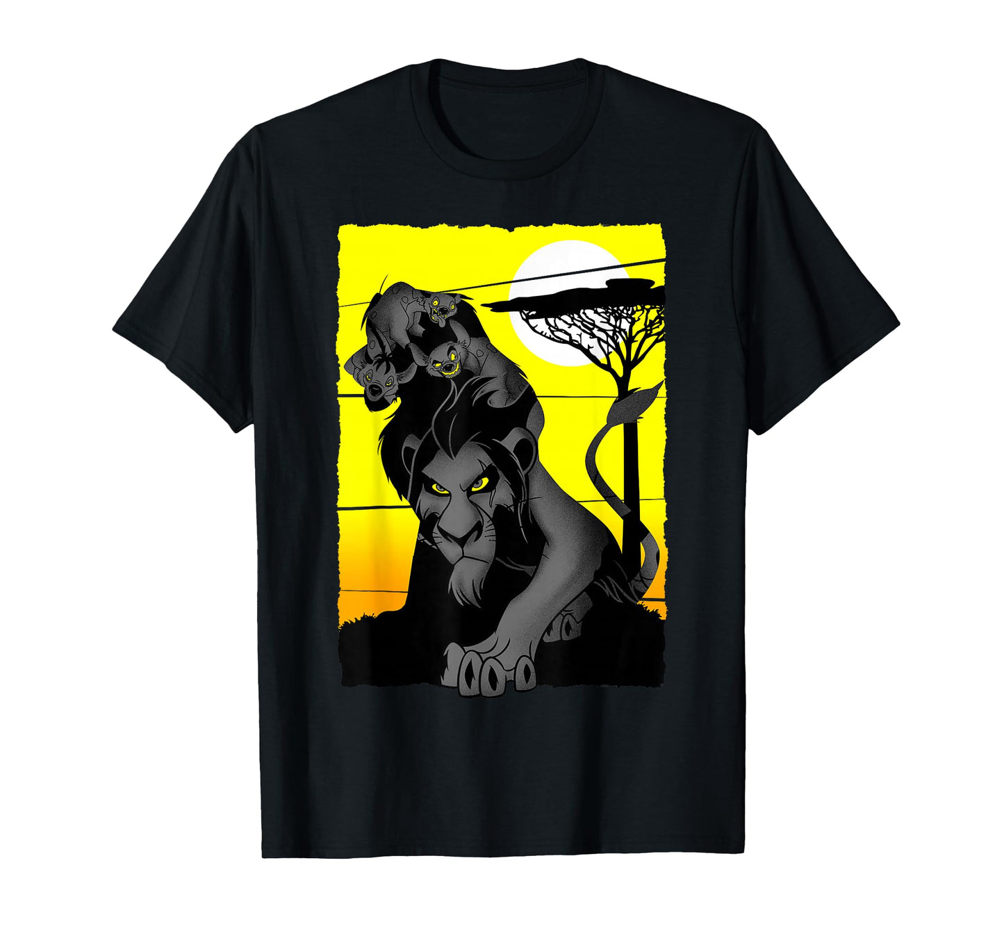 Disney Lion King Scar and Hyenas Sahara Group Poster T-Shirt