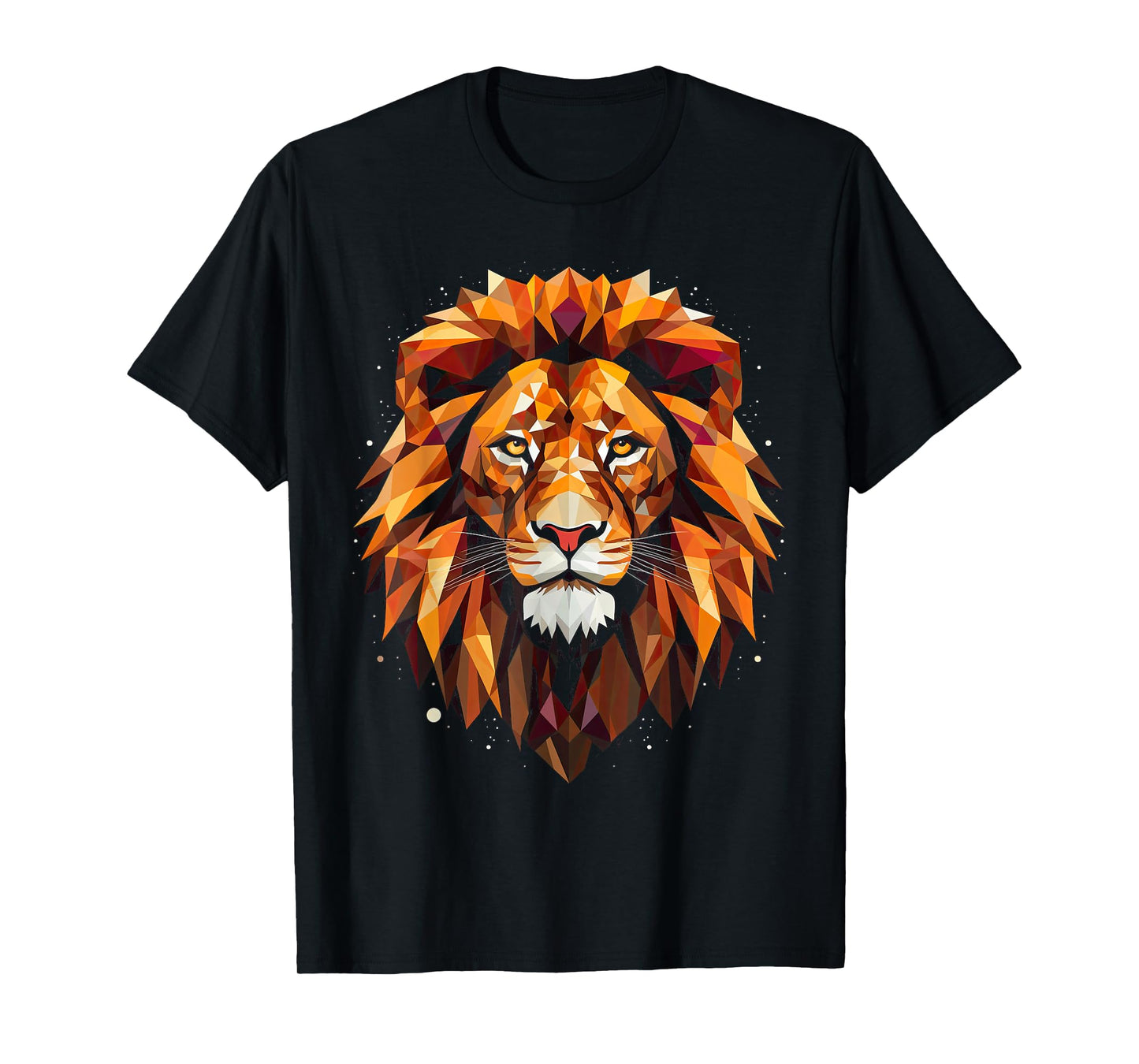 Lion colorful lions King Of Animals From Africa Polygon T-Shirt