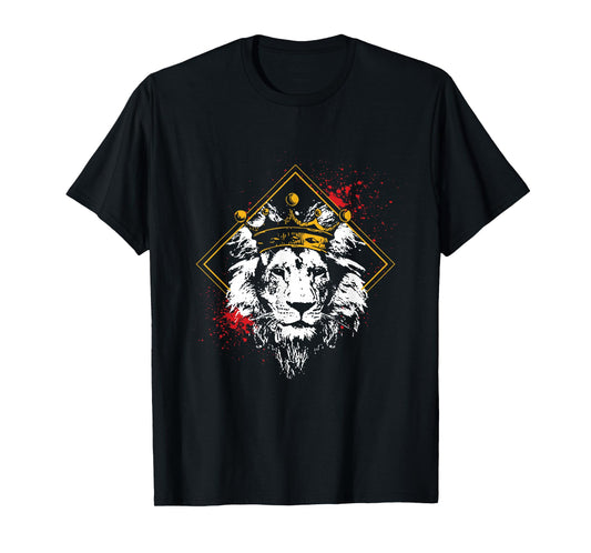 Lion Head Wild Animal Crown King Wilderness Predator Africa T-Shirt