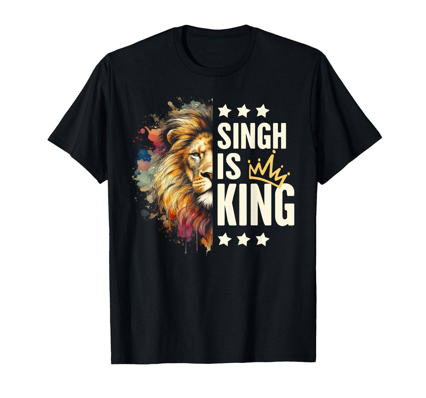 Lion Punjabi Pride Religious Sikh Faith Indian Singh Is King T-Shirt