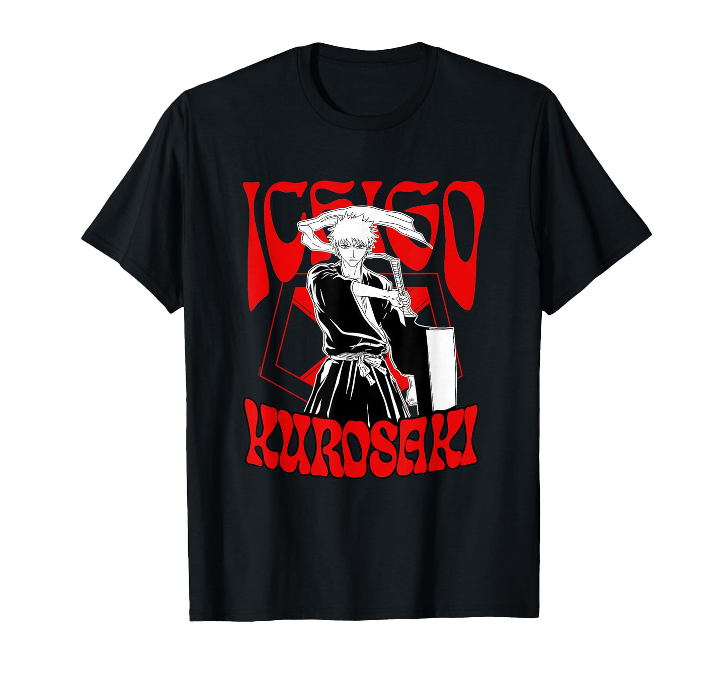 Bleach Ichigo Kurosaki New Age 60's Type Anime T-Shirt