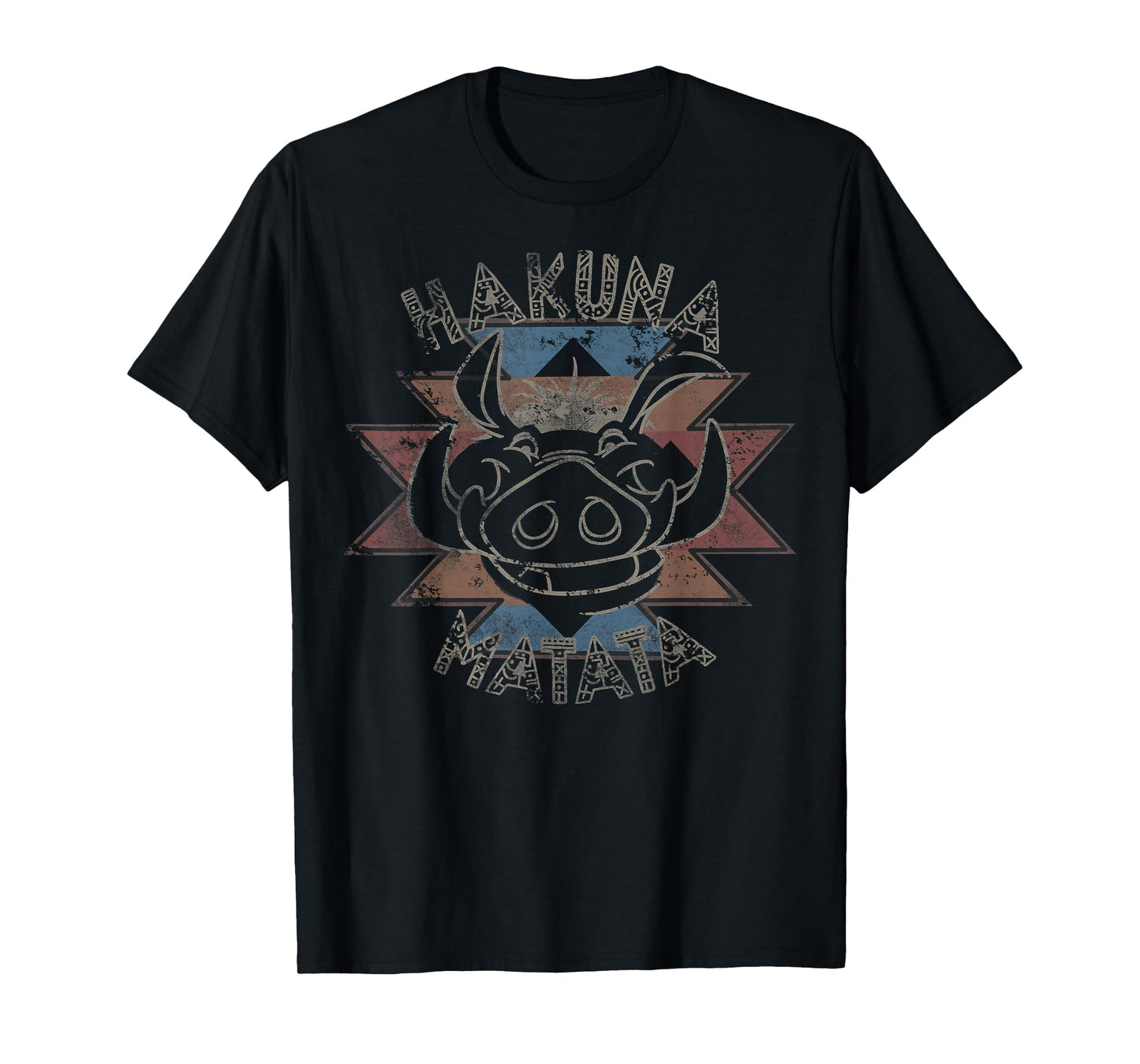 Disney The Lion King Pumbaa Hakuna Matata Distressed Logo T-Shirt