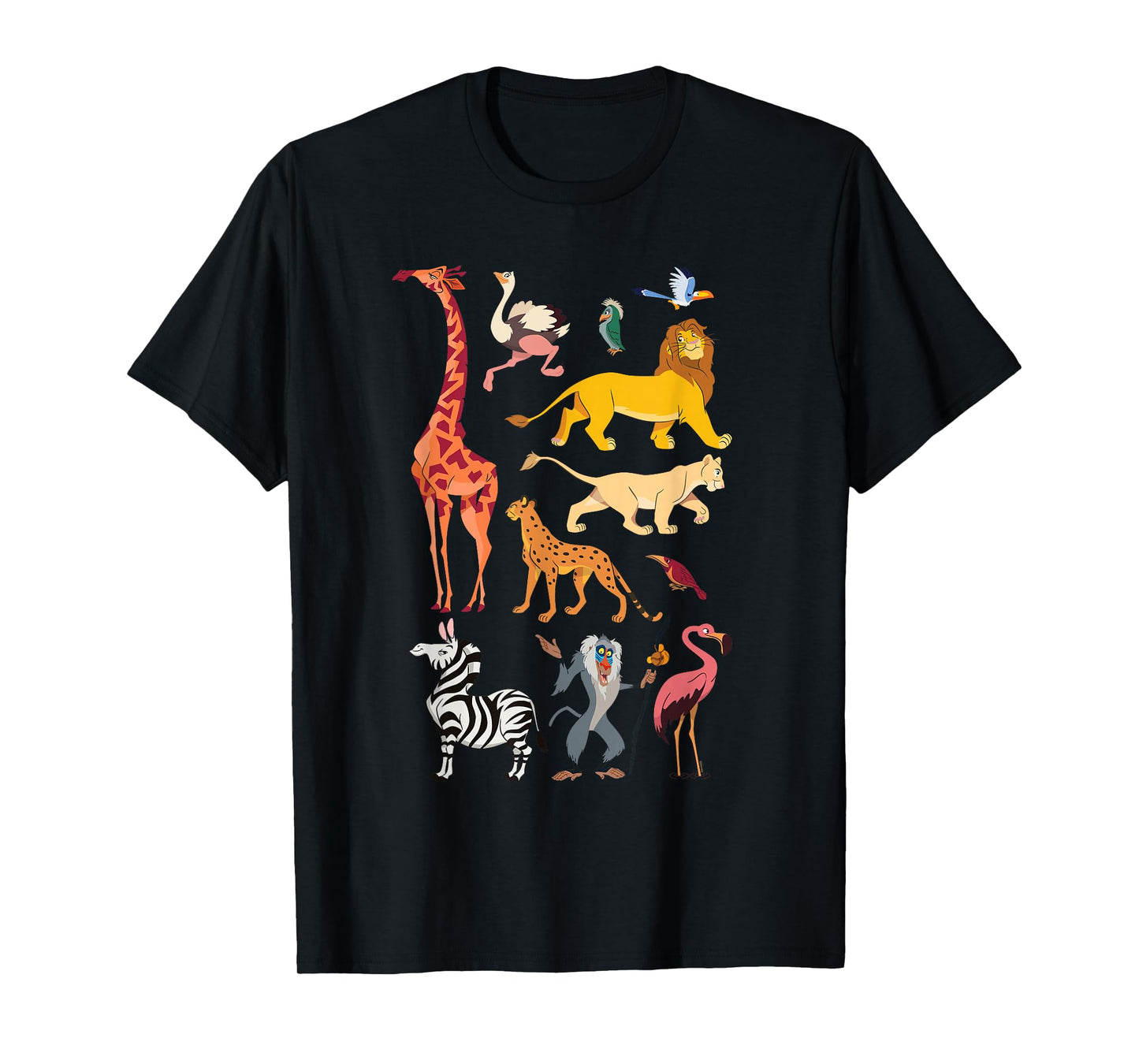 Disney The Lion King Simba and Animals of The Pride Lands T-Shirt