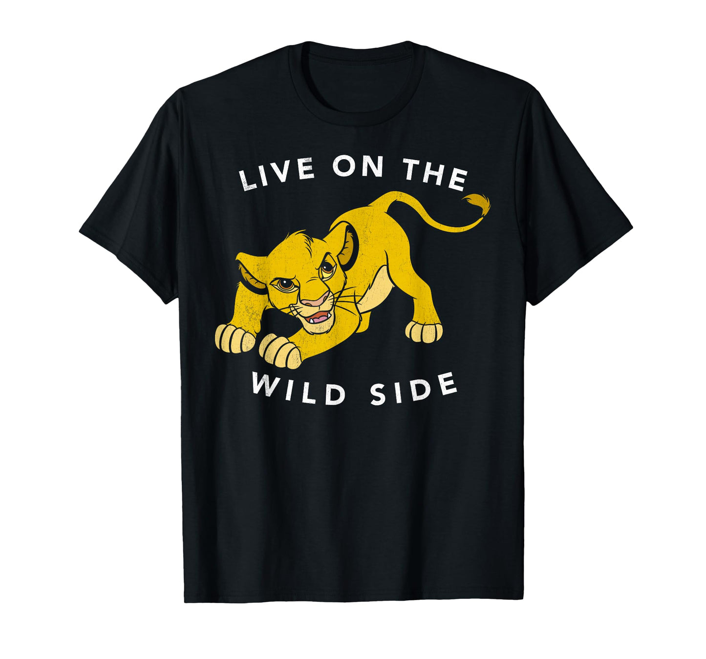 Disney Lion King Simba Live On The Wild Side Fierce Poster T-Shirt